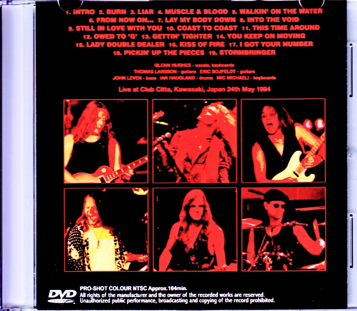 Glenn Hughes/Kanagawa,Japan 1994 Upgrade
