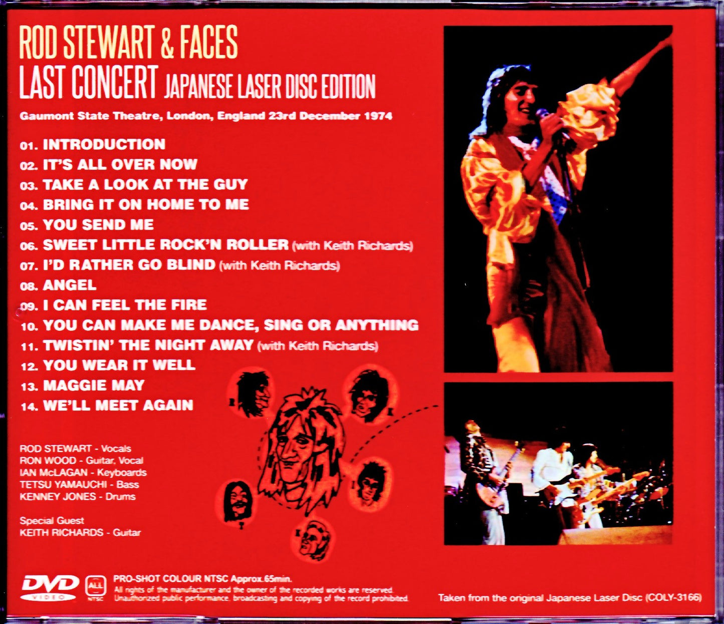 Rod Stewart,Faces/London,UK 1974 Japanese LD Ver.