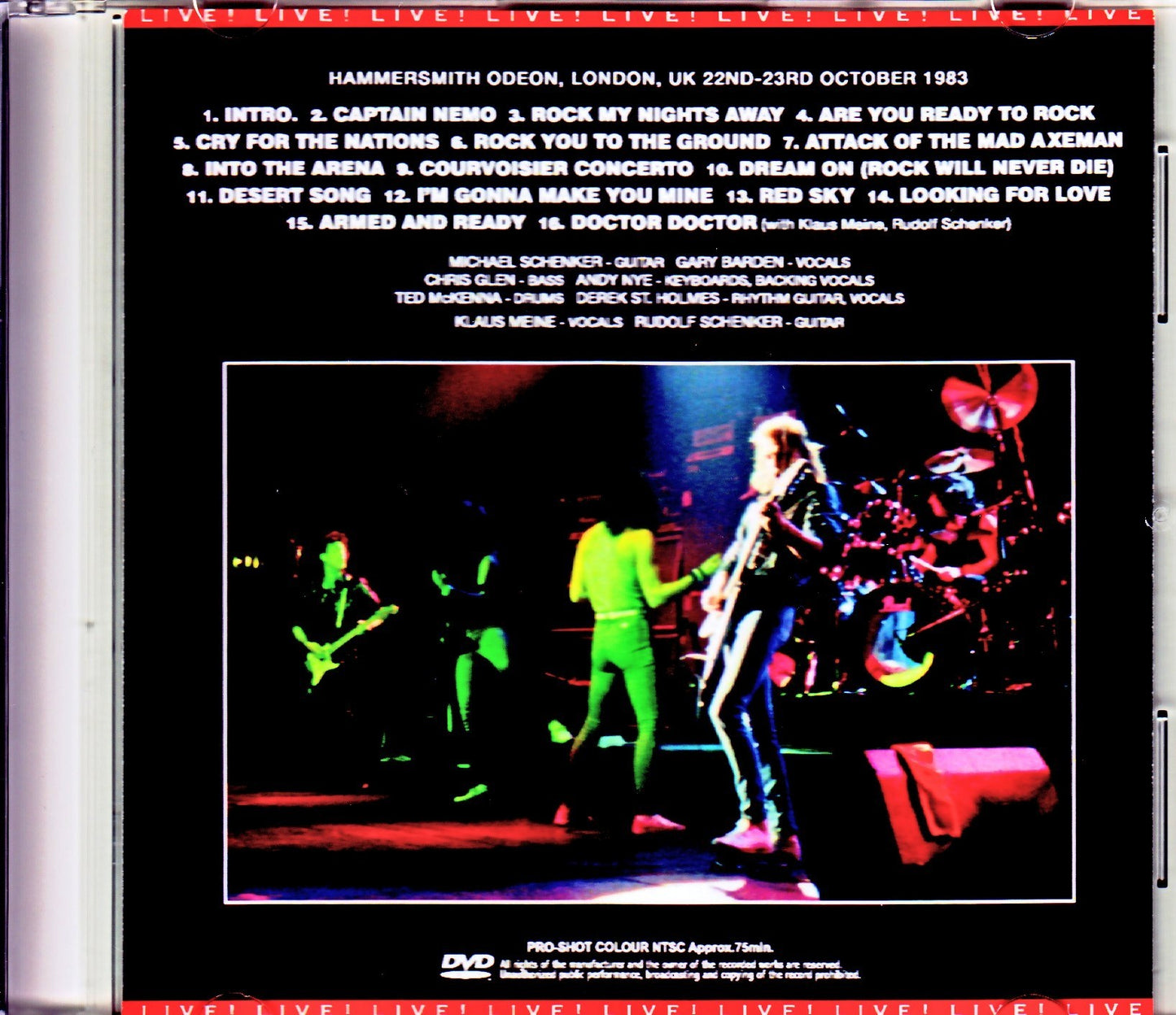 Michael Schenker Group/London,UK 1983 2 Days Upgrade