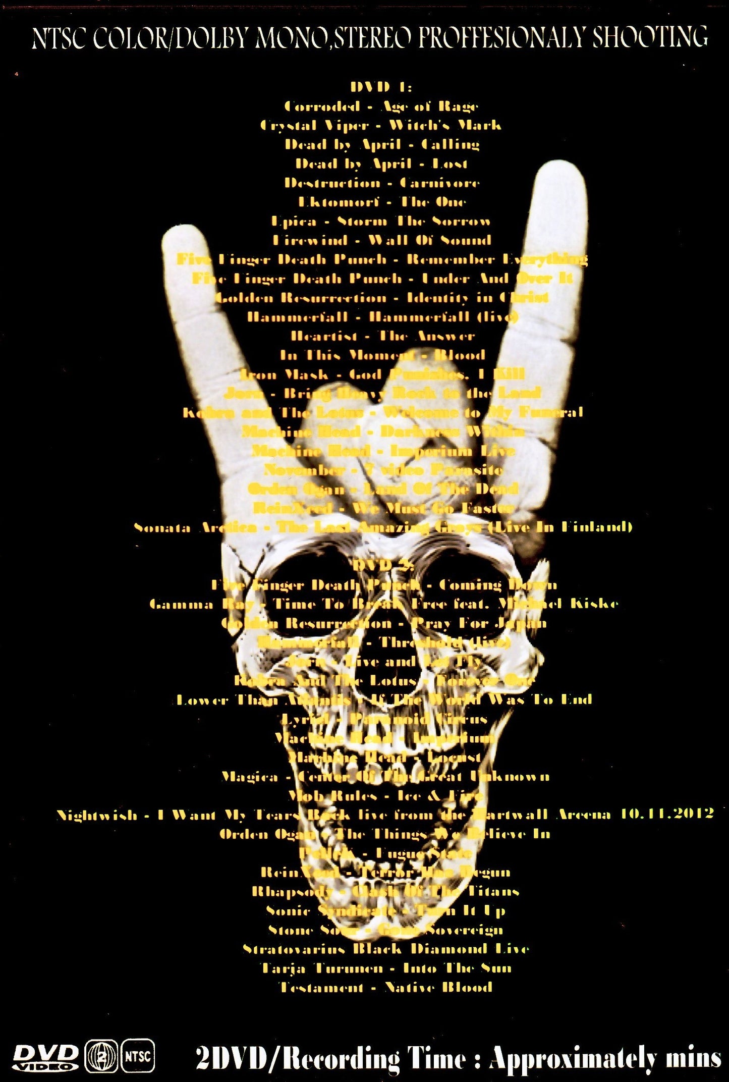 Various Artists Five Finger Death Punch,Machine Head,Firewind,Jorn,Gamma Ray/Heavy Metal Video Collection Vol.7 & 8