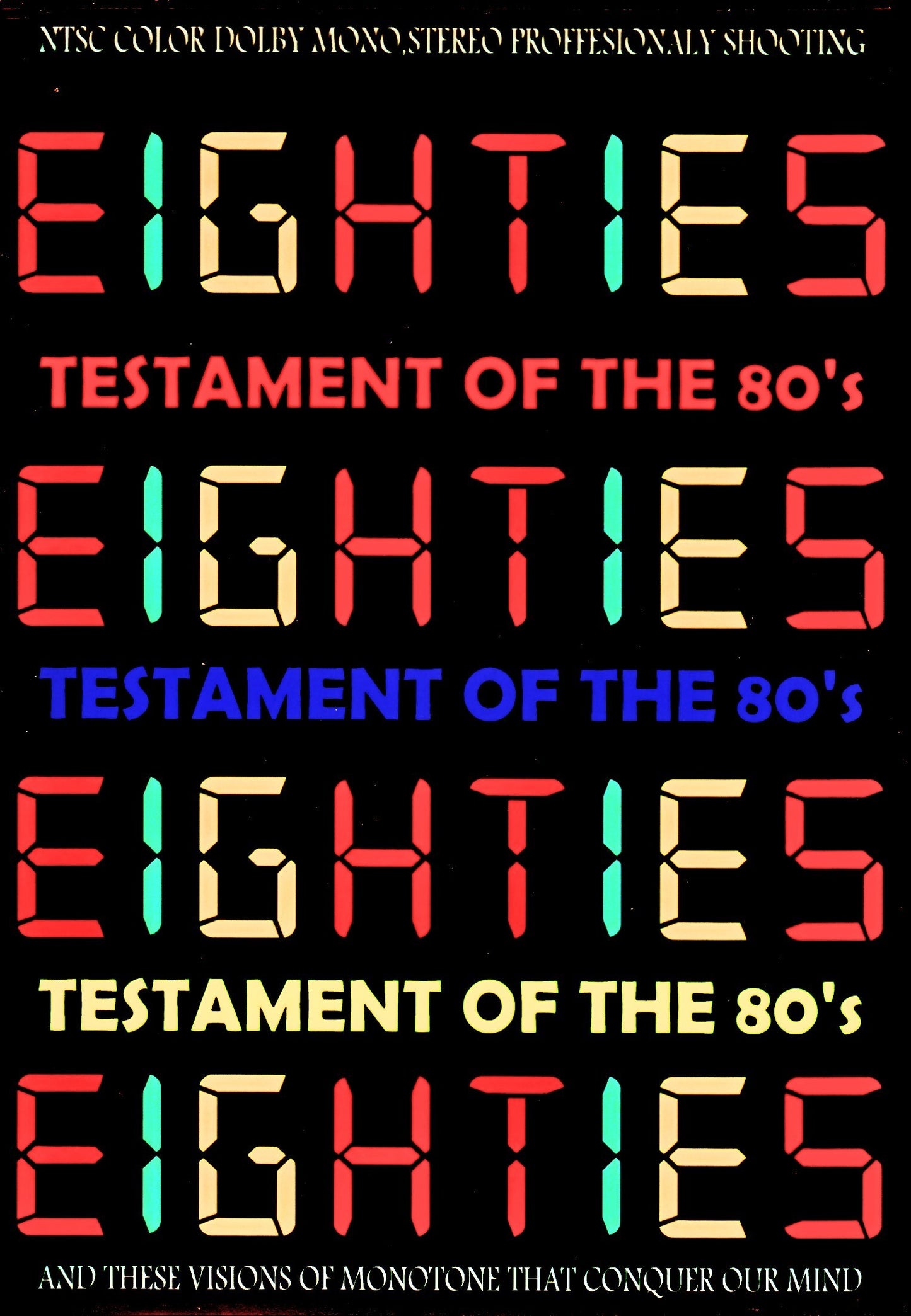 Various Artists Hall & Oates,Rick Astley,Cyndi Lauper,George Michael,Dire Straits,Lionel Richie,Queen/Testament of the 80's