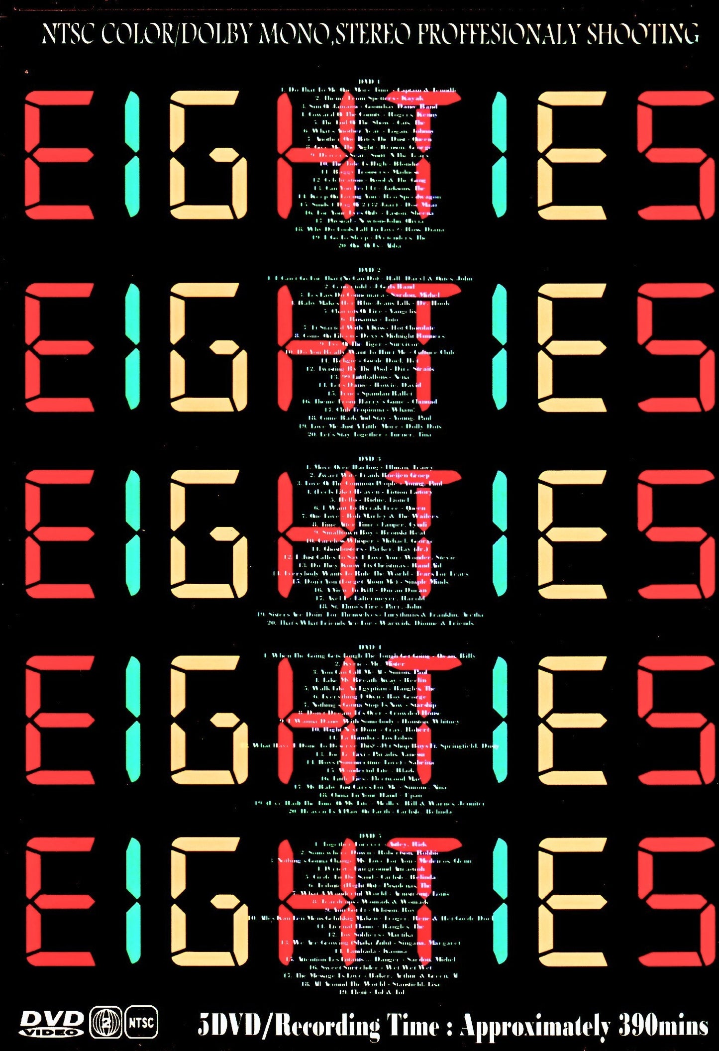 Various Artists Hall & Oates,Rick Astley,Cyndi Lauper,George Michael,Dire Straits,Lionel Richie,Queen/Testament of the 80's