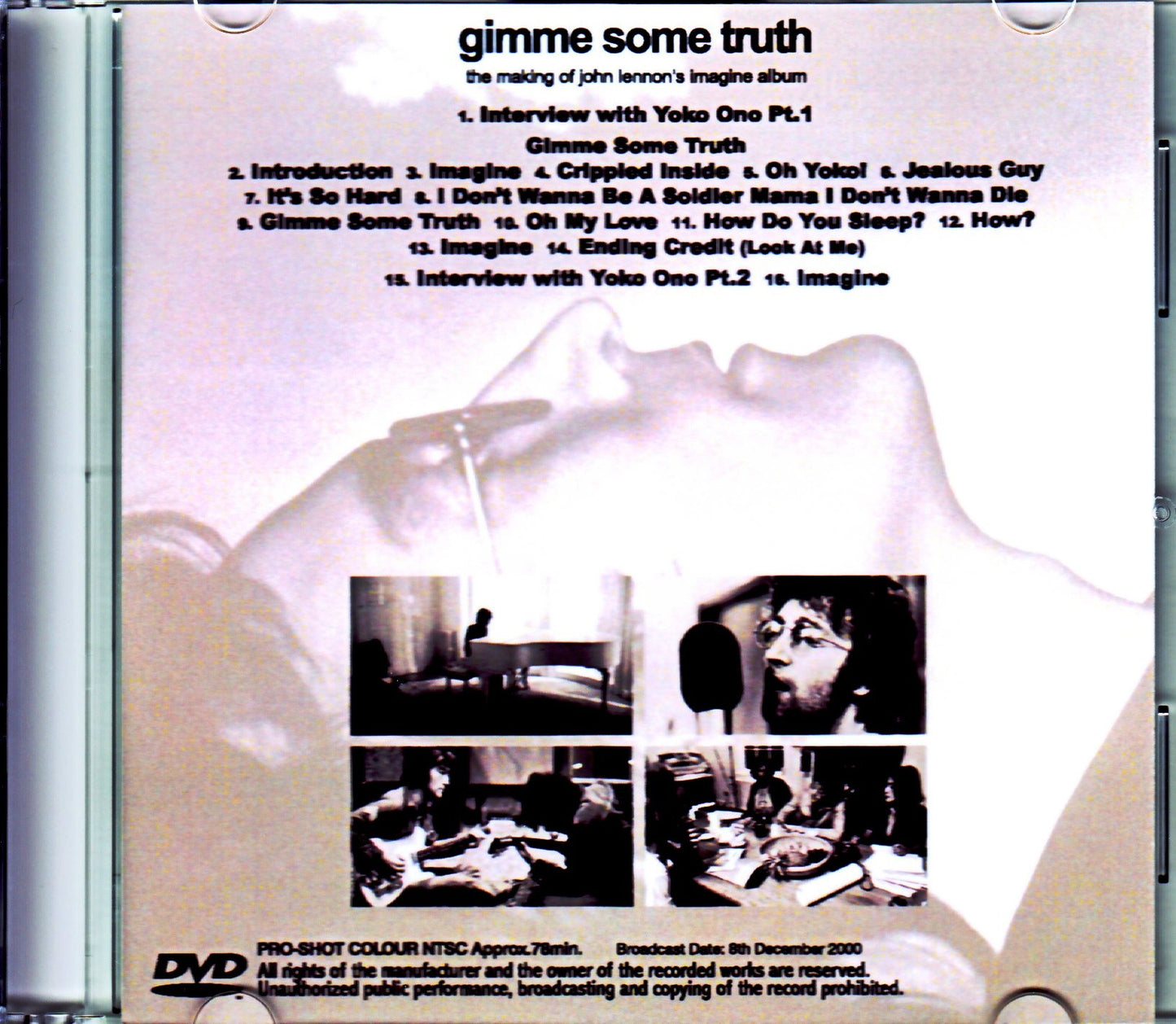 John Lennon, Yoko Ono/Making of Imagine Album Broadcast Ver.