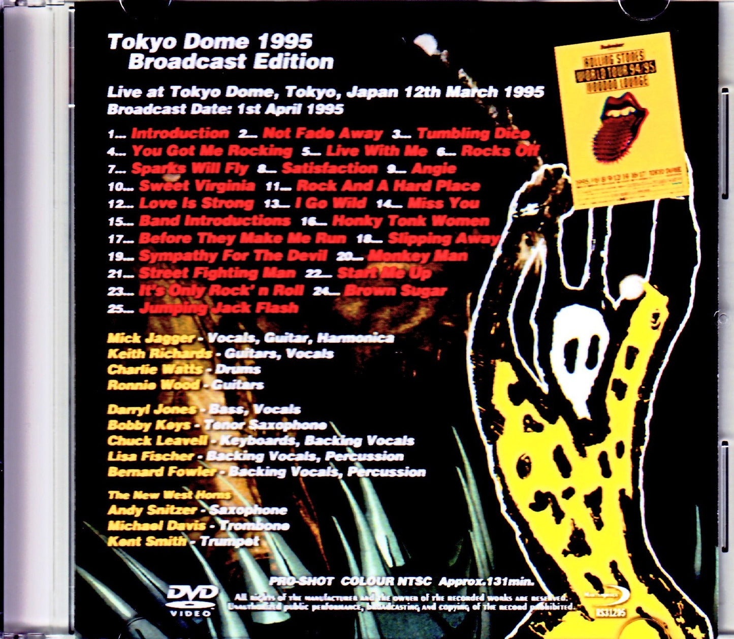 Rolling Stones/Tokyo,Japan 3.12.1995 Japanese Broadcast Ver.