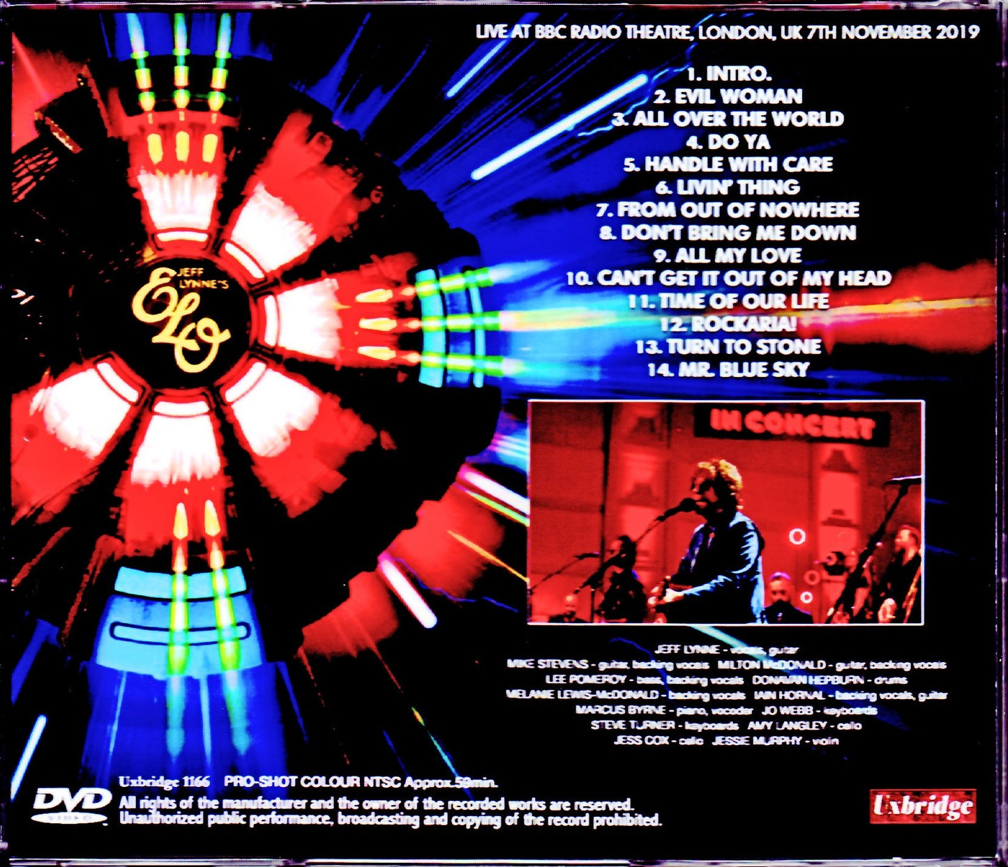 Jeff Lynne's ELO Electric Light Orchestra/London,UK 2019