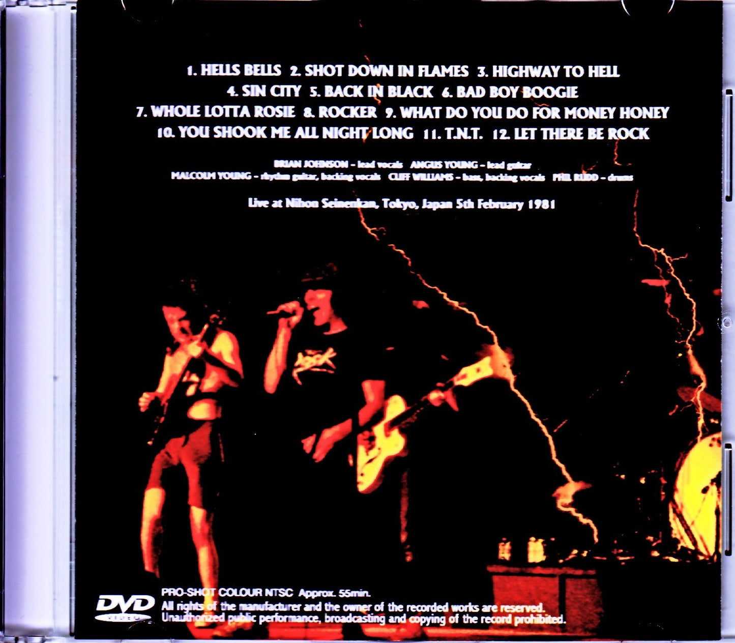 AC/DC/Dengeki Raid!! AC/DC Tokyo,Japan 1981 Upgrade
