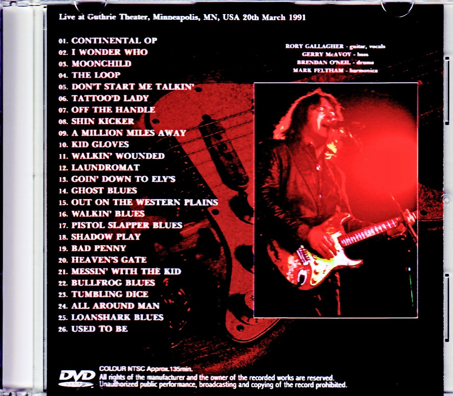 Rory Gallagher/MN,USA 1991 SBD Audio