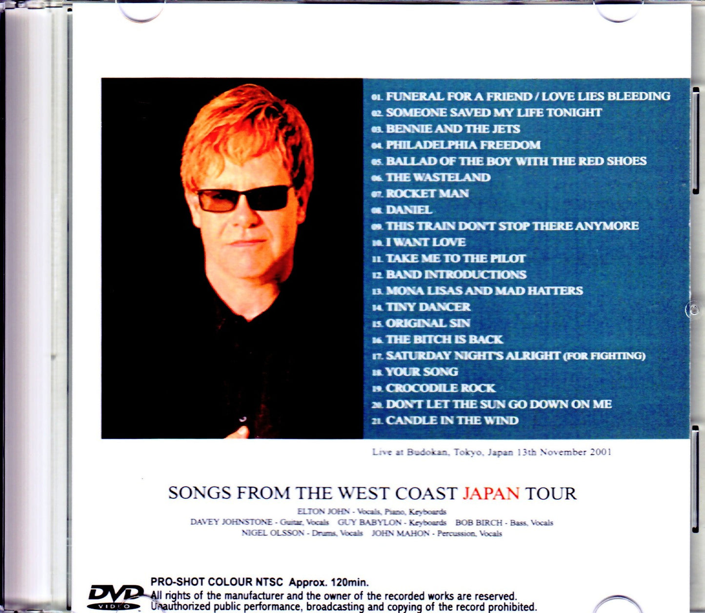Elton John/Tokyo, Japan 2001