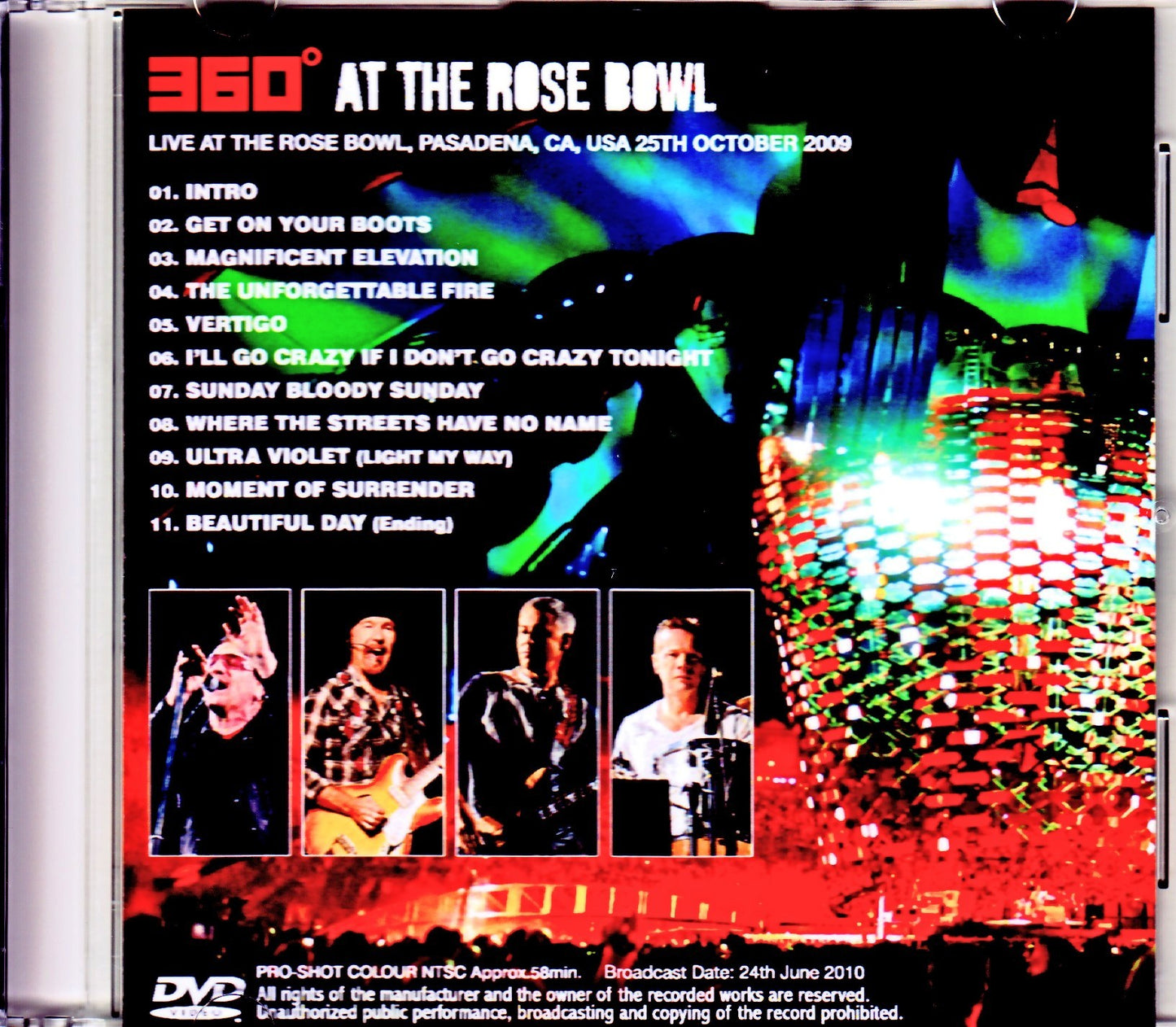 U2/CA,USA 2009 Japanese Broadcast Ver.