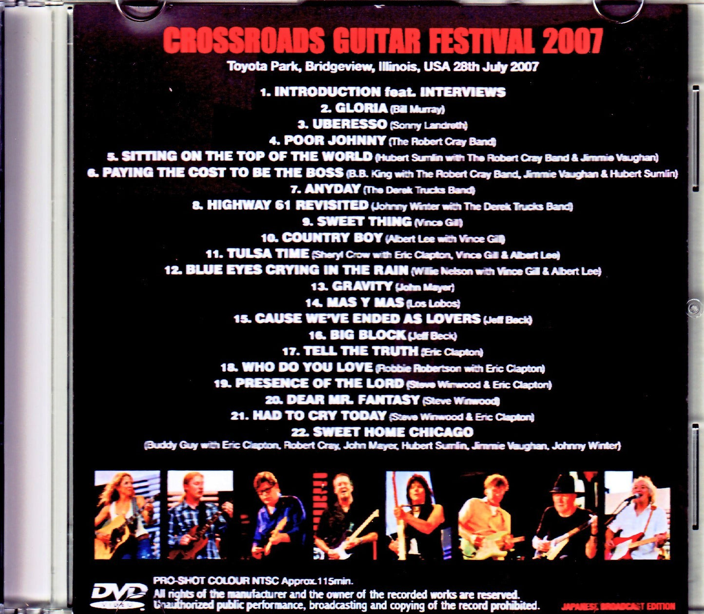 Various Artists Eric Clapton, Derek Trucks, B.B. King, Jeff Beck, Buddy Guy/IL, USA 2007 Japanese Broadcast