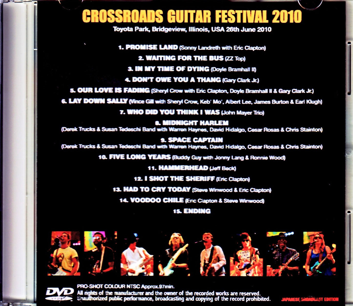 Various Artists Eric Clapton,Albert Lee,Earl Klugh,Steve Winwood,Sheryl Crow/IL,USA 2010 Japanese Broadcast