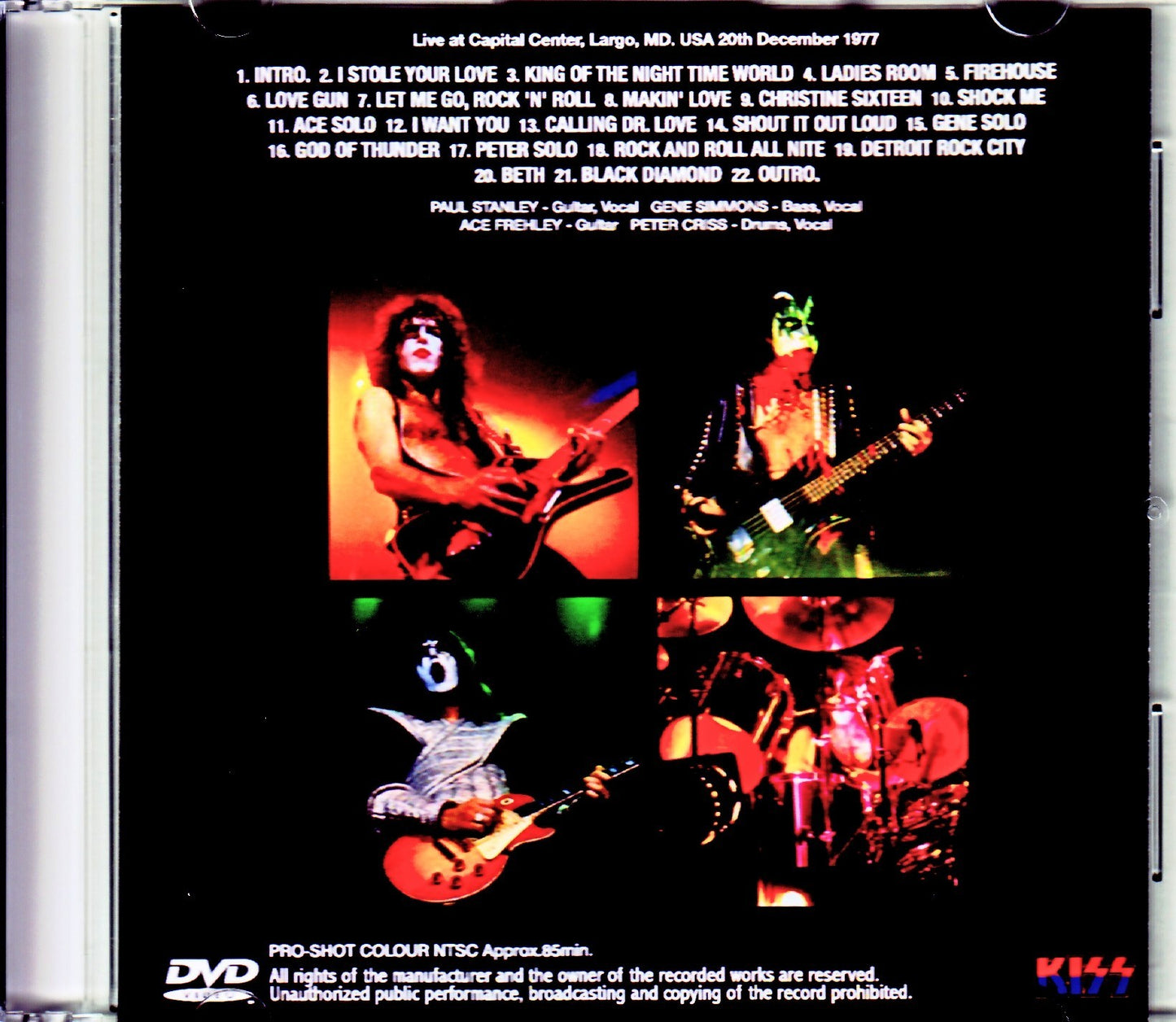 Kiss/MD,USA 12.20.1977 Complete