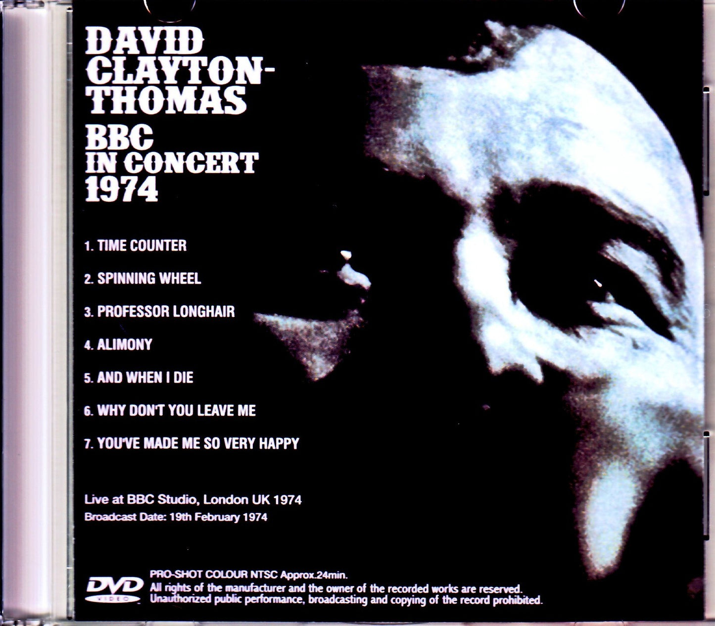 David Clayton Thomas/London,UK 1974