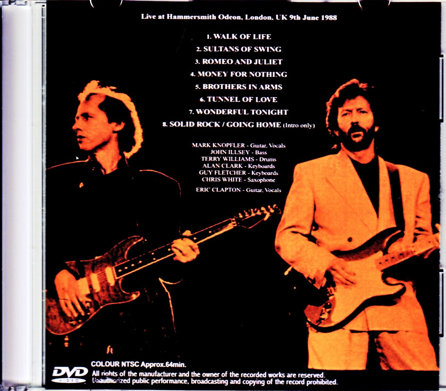 Eric Clapton,Dire Straits/London,UK 1988