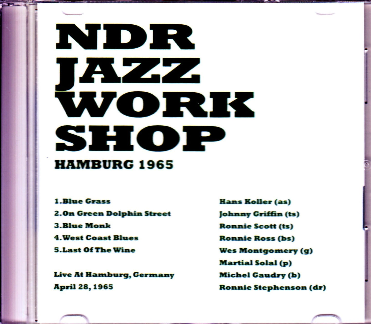 NDR Jazz Work Shop Wes Montgomery,Ronnie Scott/Germany 1965