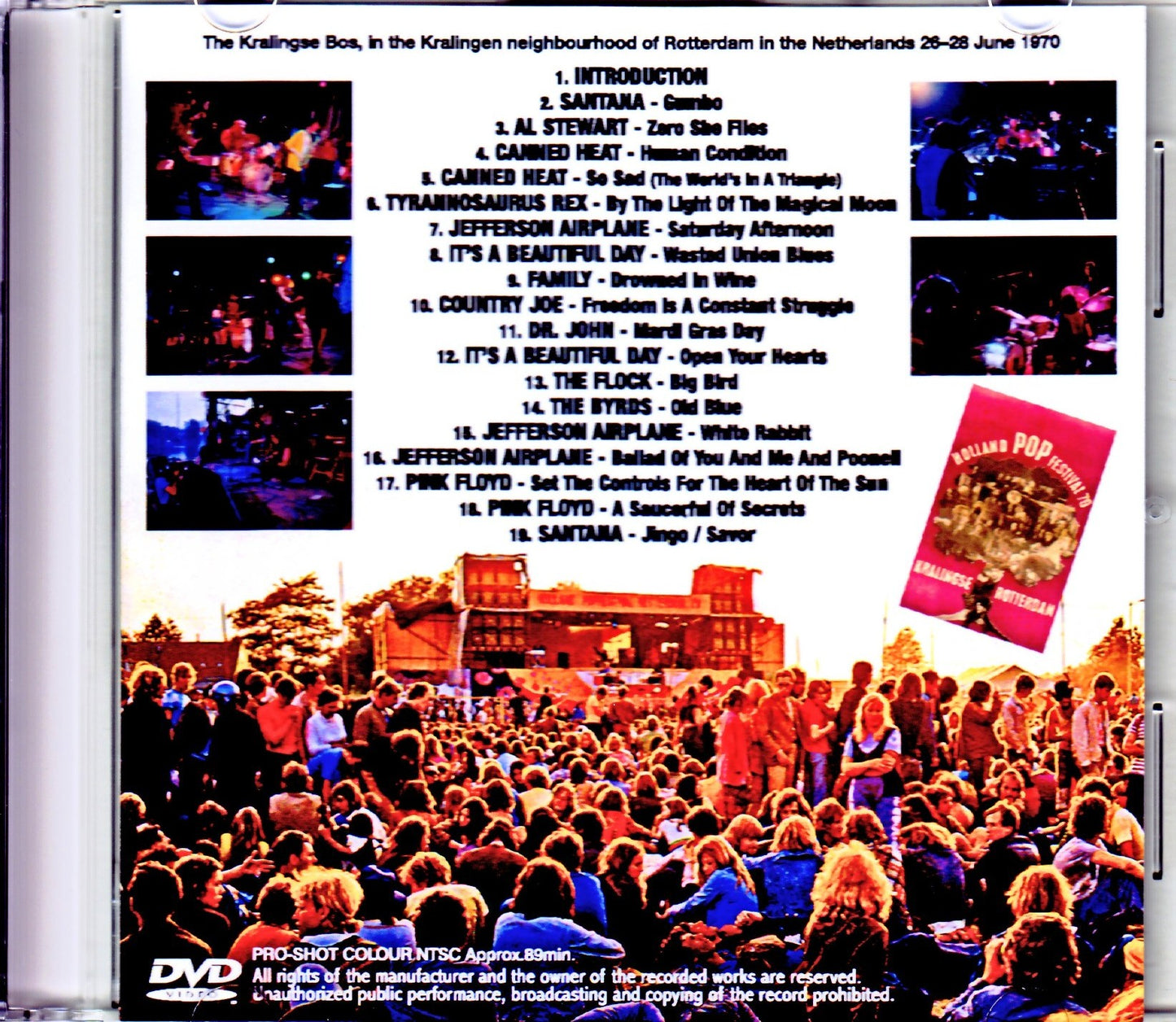 Various Artists Pink Floyd, Santana, Dr. John, Jefferson Airplane, Family/Netherlands 1970