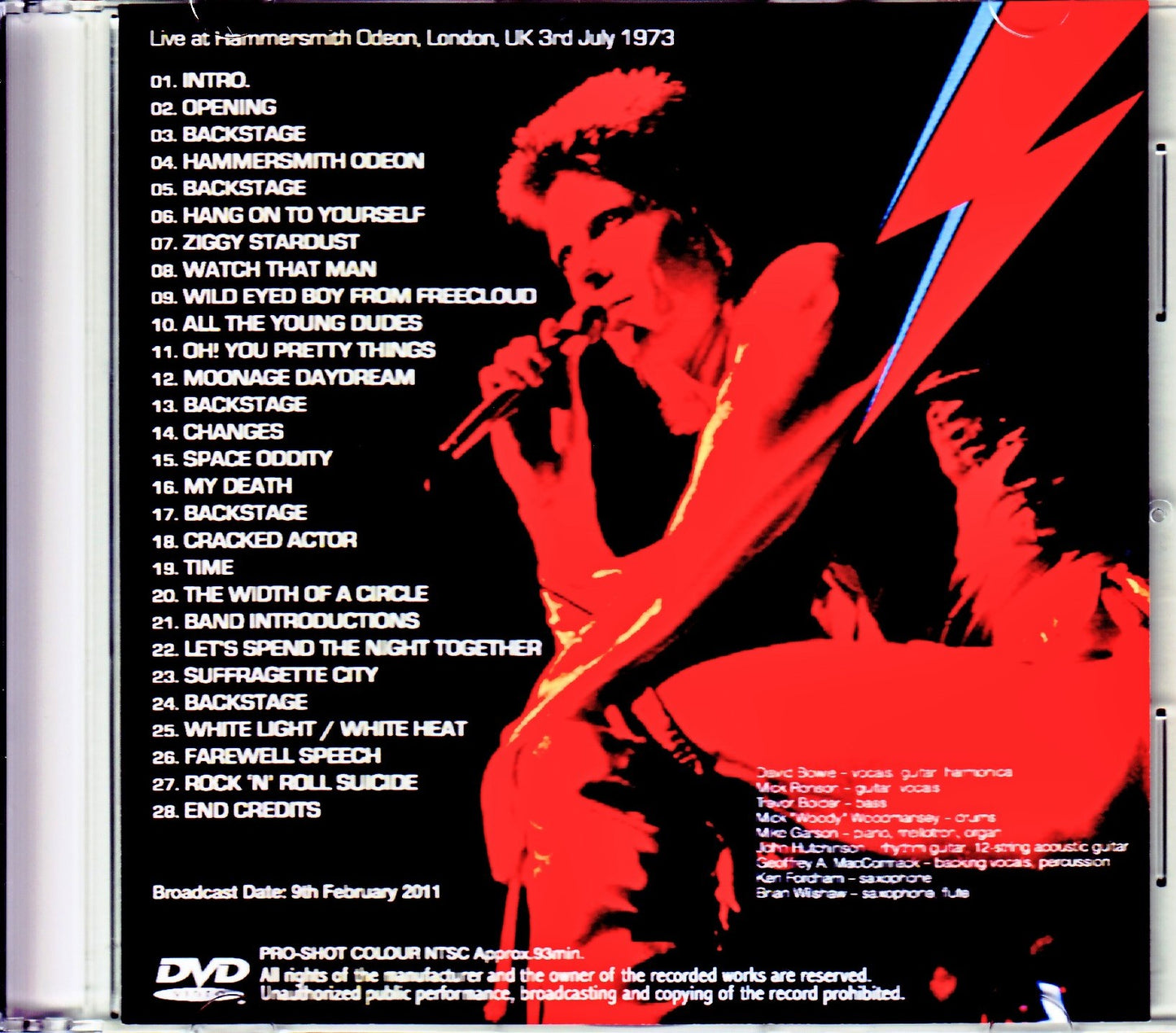 David Bowie/London,UK Japanese Broadcast