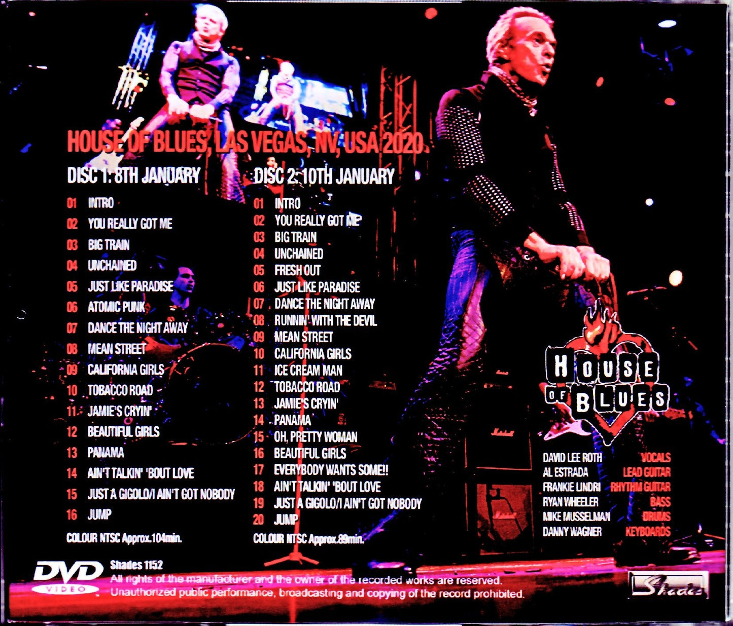 David Lee Roth/NV,USA 2020