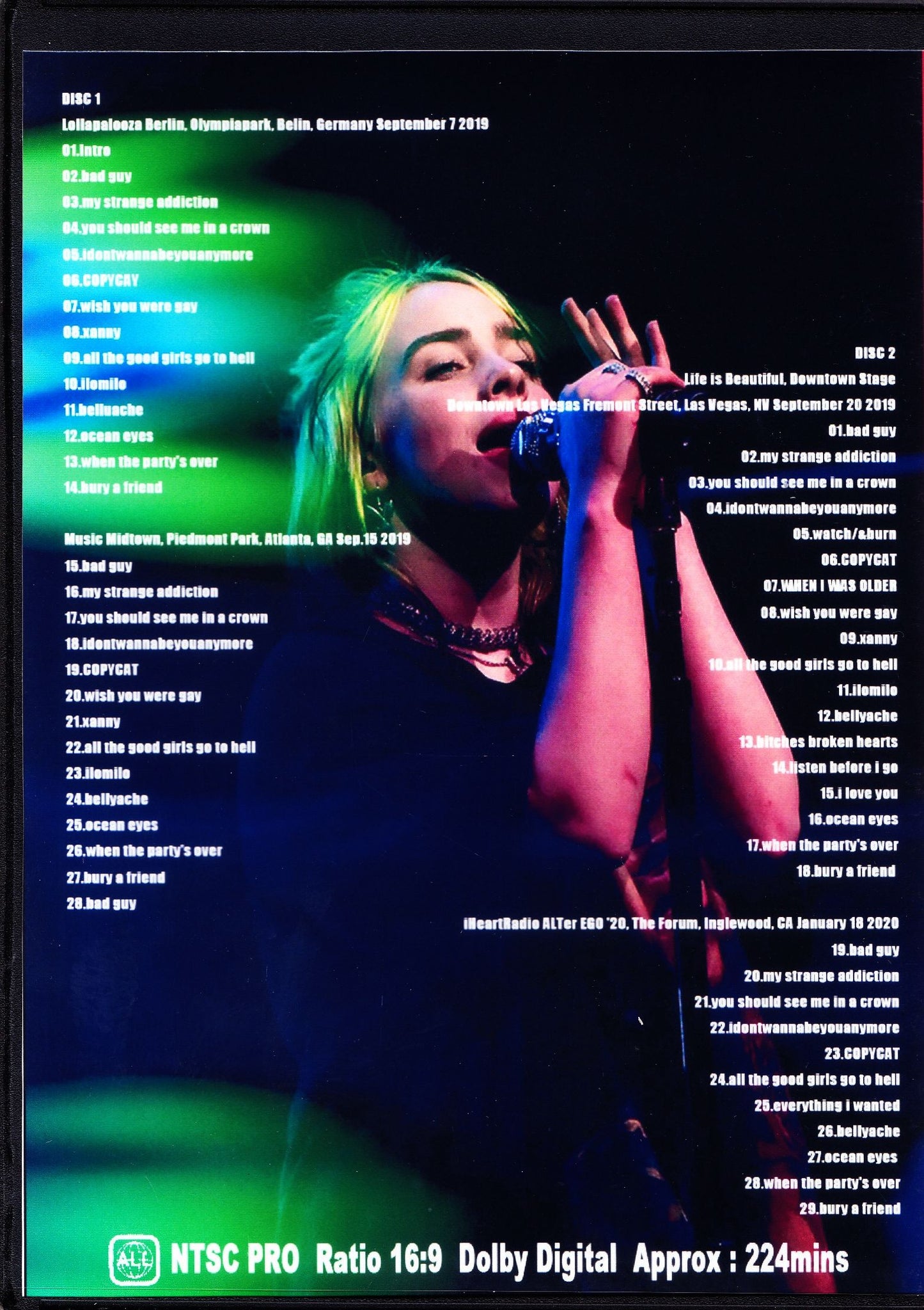 Billie Eilish/Pro-Shot Collection 2019-2020
