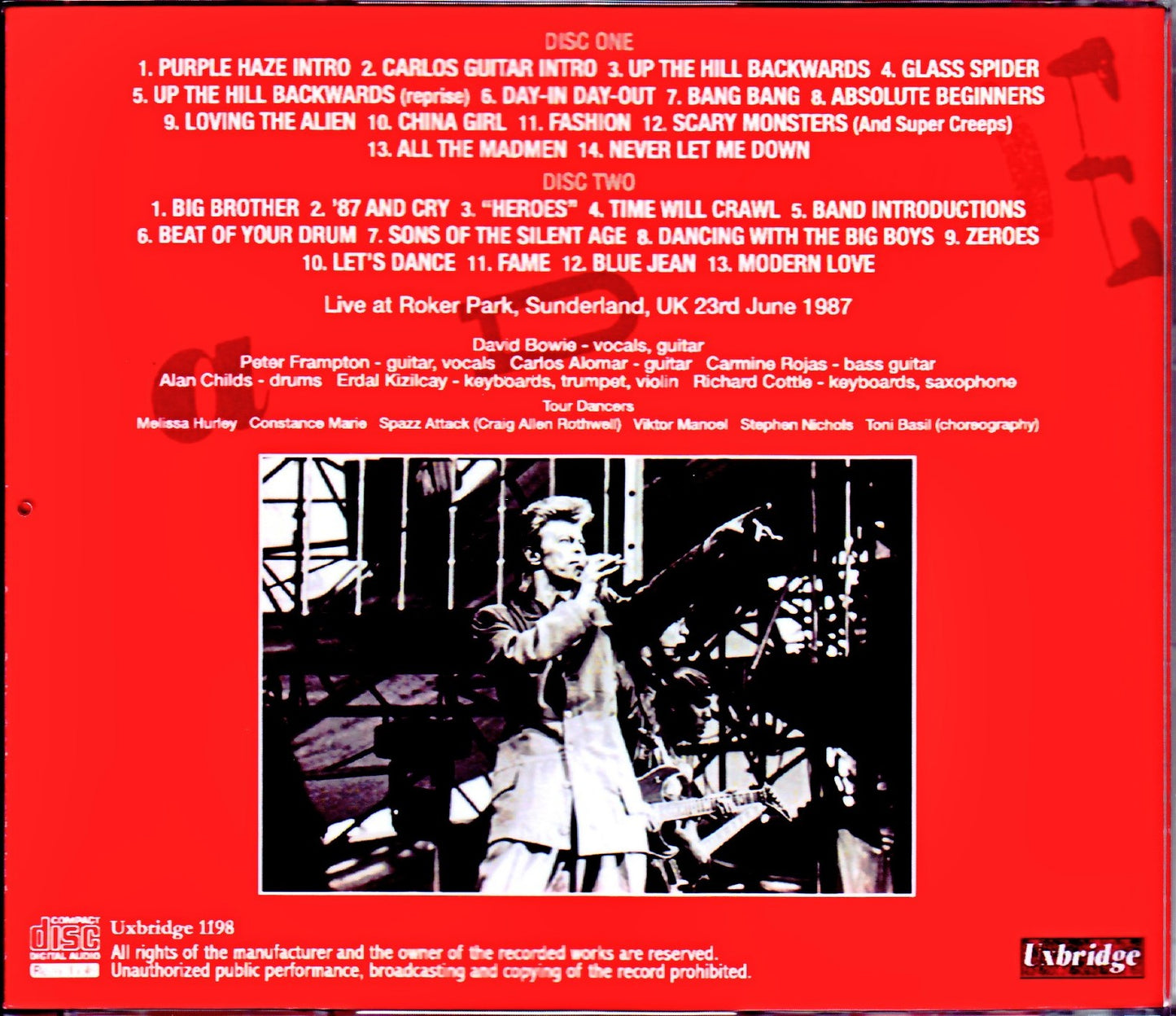 David Bowie/UK 6.23.1987