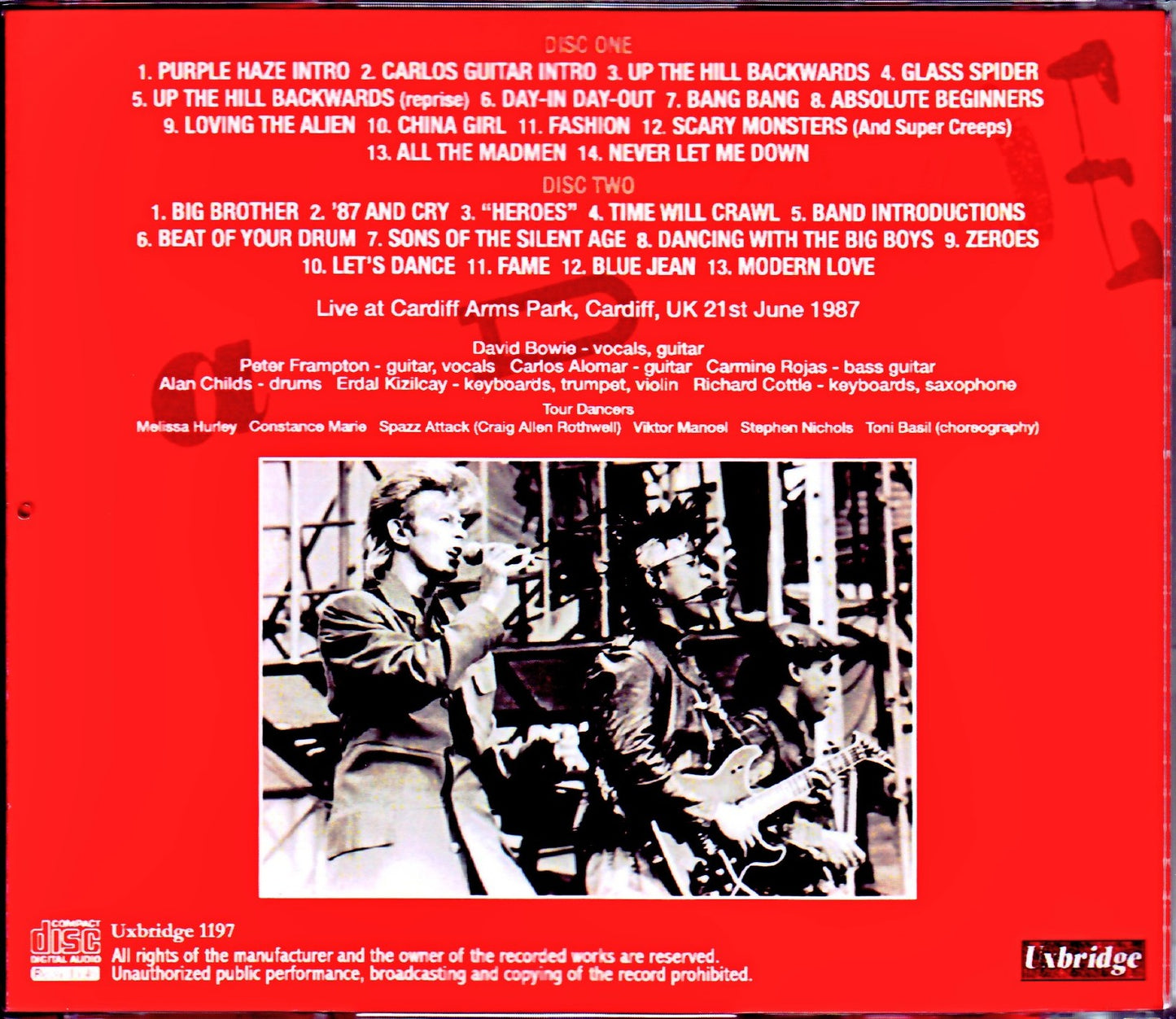 David Bowie/UK 6.21.1987