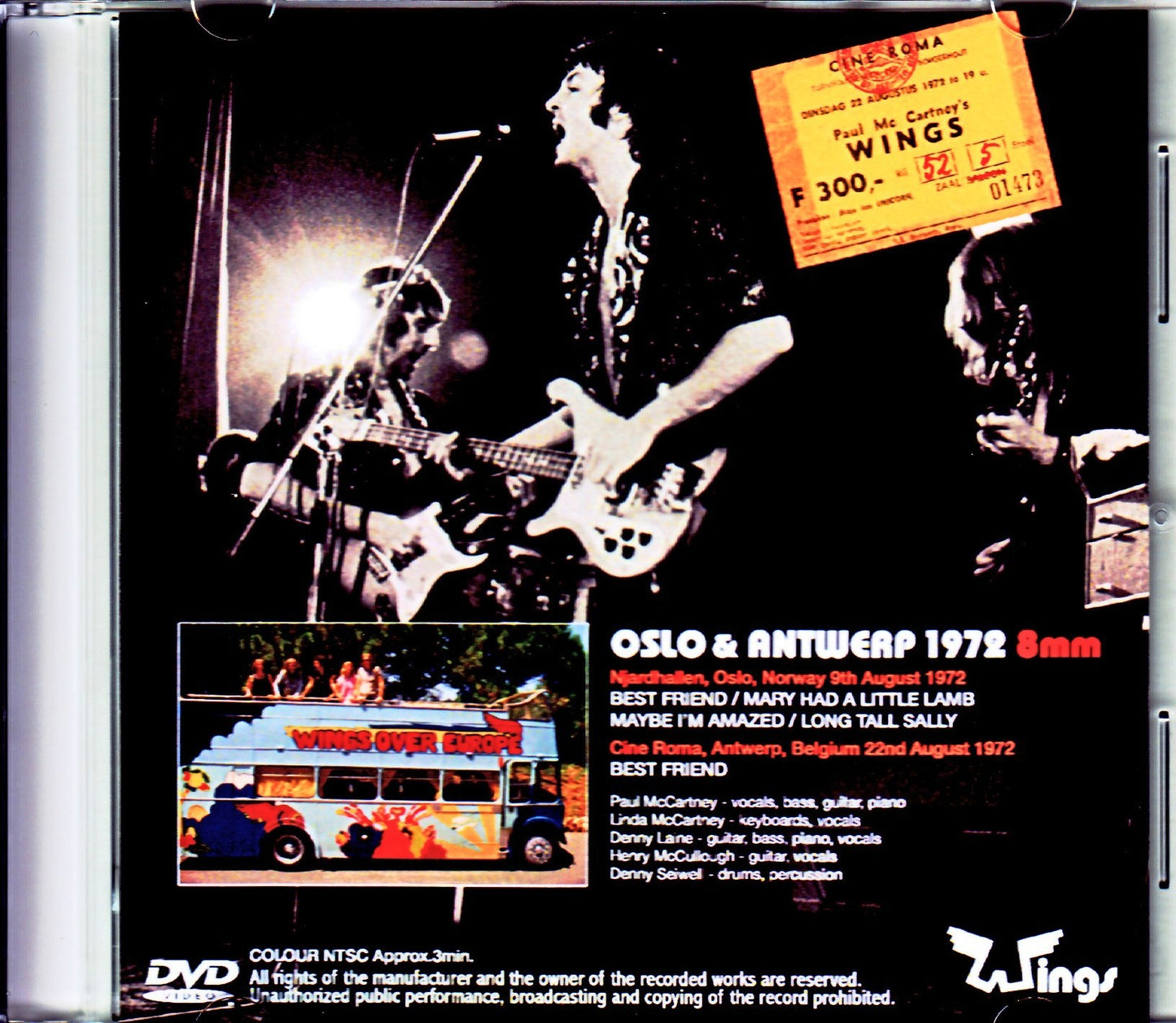 Paul McCartney,Wings/Noway 1972 & more 8mm