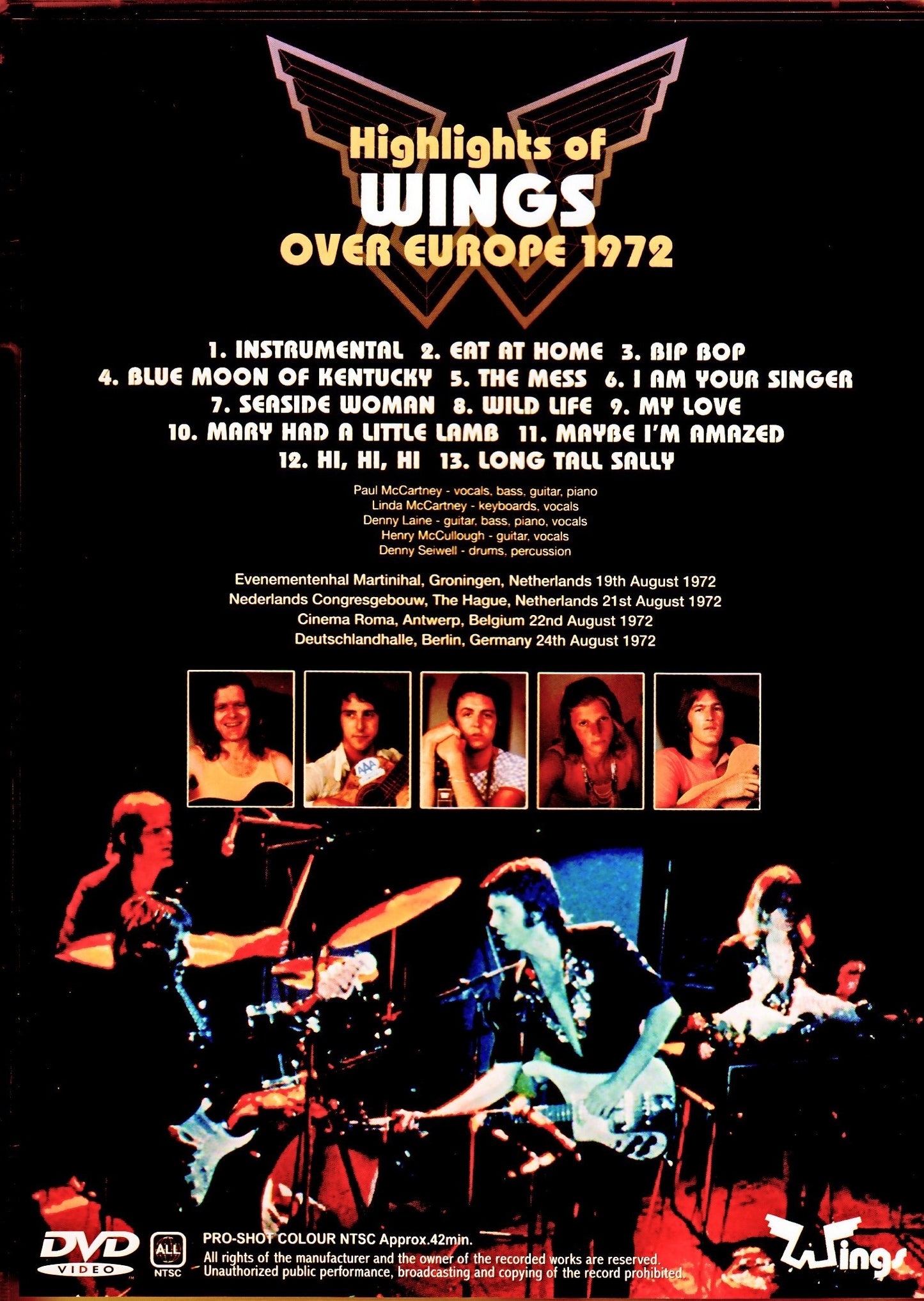 Paul McCartney,Wings/Europe Tour Collection 1972