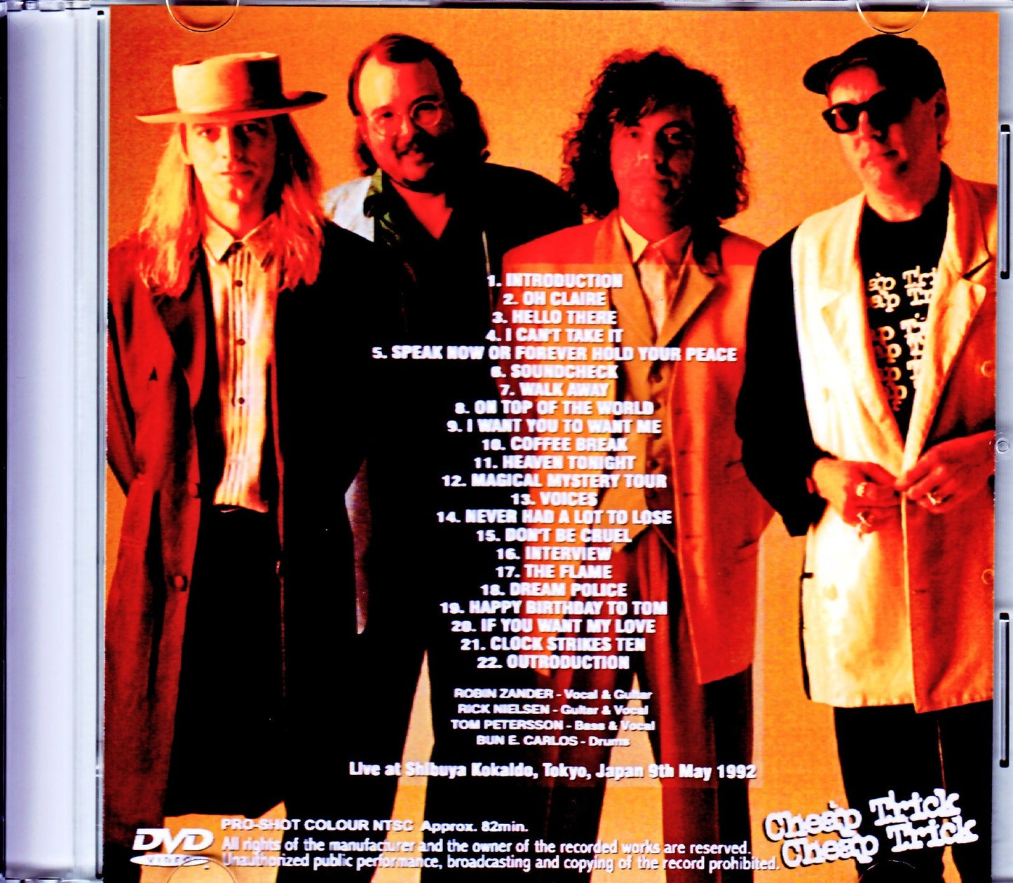 Cheap Trick/Tokyo,Japan 1992 Japanese Broadcast Version
