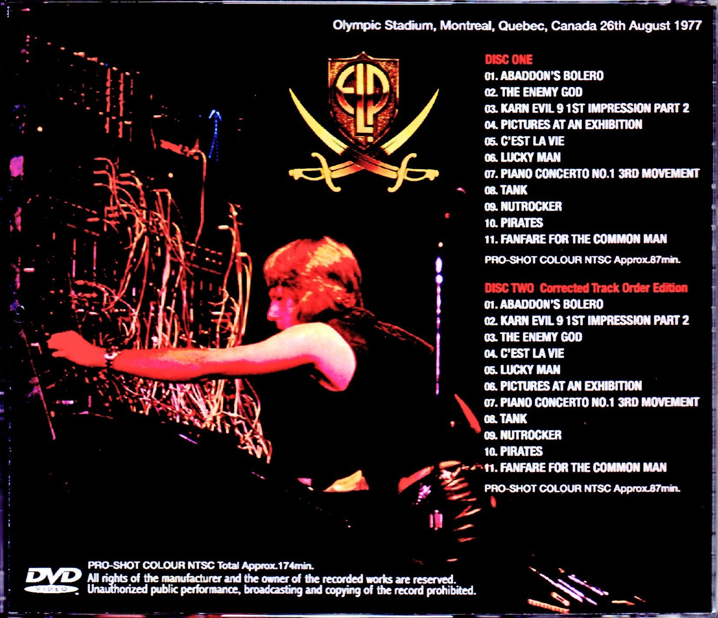 EL & P Emerson,Lake & Palmer/Canada 1977 Best Version