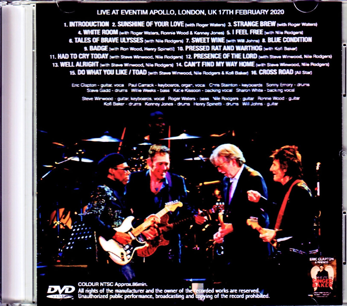 Eric Clapton/Tribute to Ginger Baker London,UK 2020