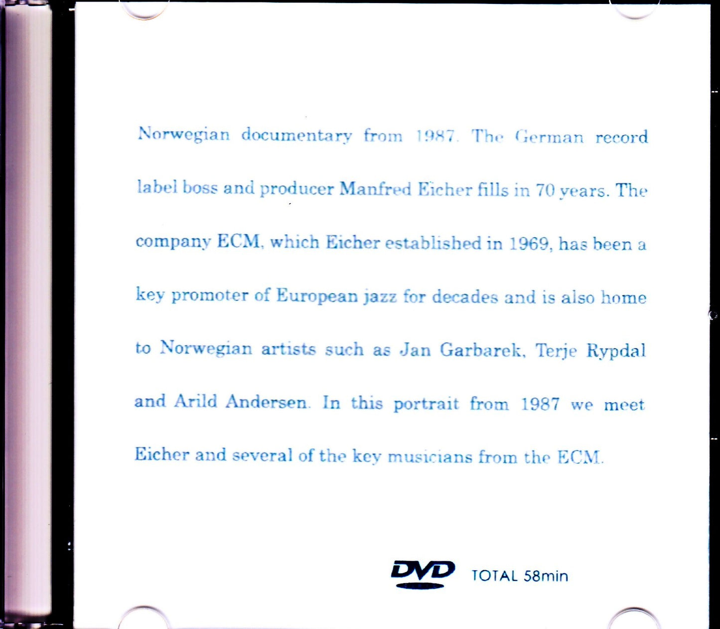 Various Artists Jan Garbarek,Terje Rypdal,Arild Andersen/ECM Documentary
