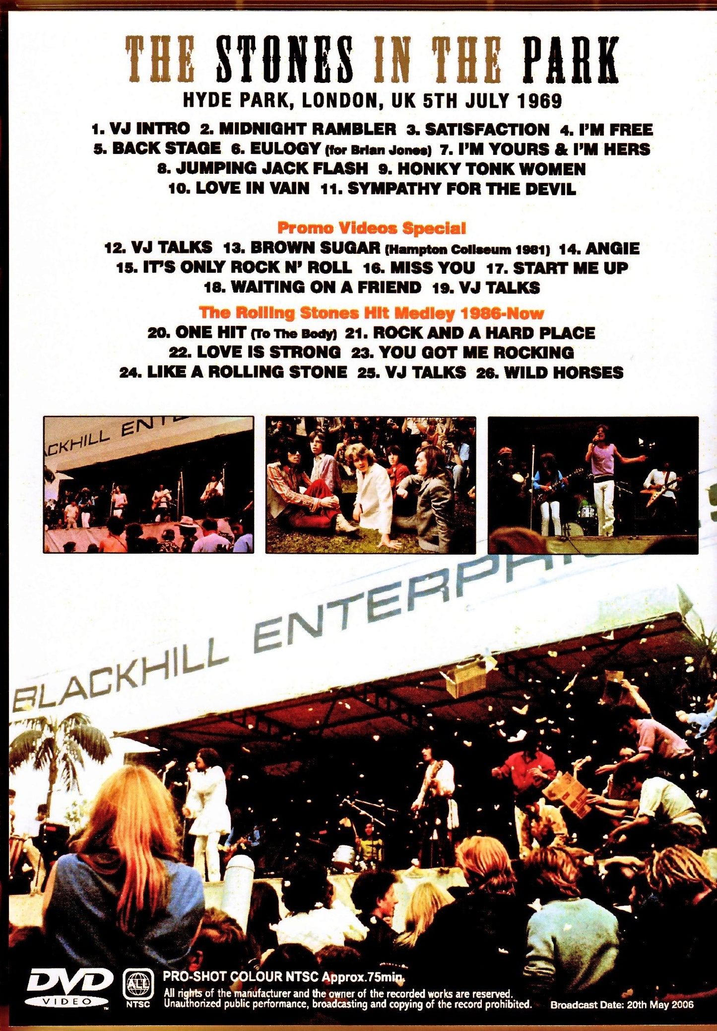 Rolling Stones/London,UK 1969 & more Japanese Broadcast Edition