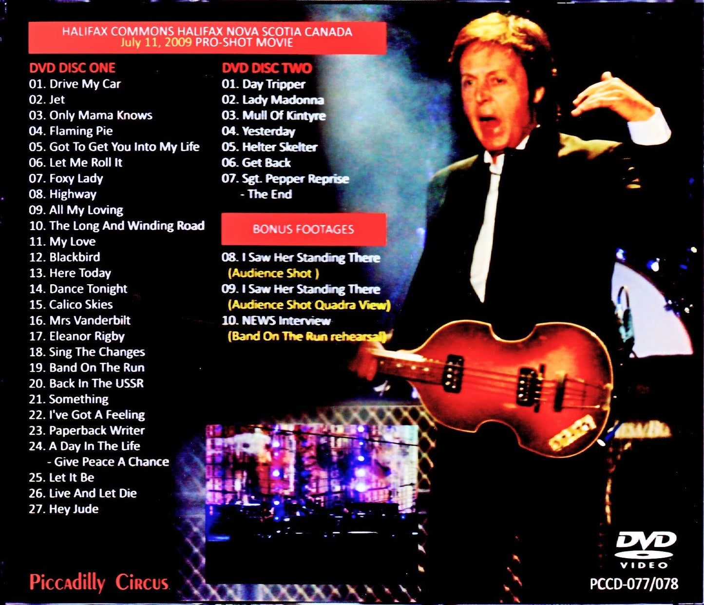 Paul McCartney/Canada 2009 & more