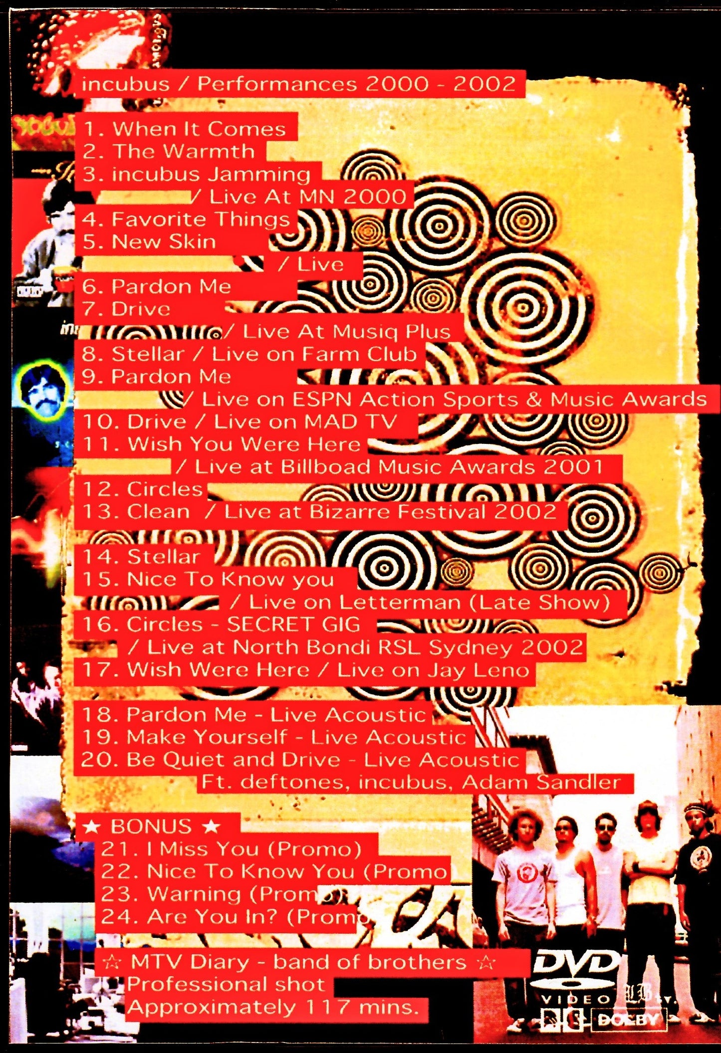 Incubus/Performances 2000-2002