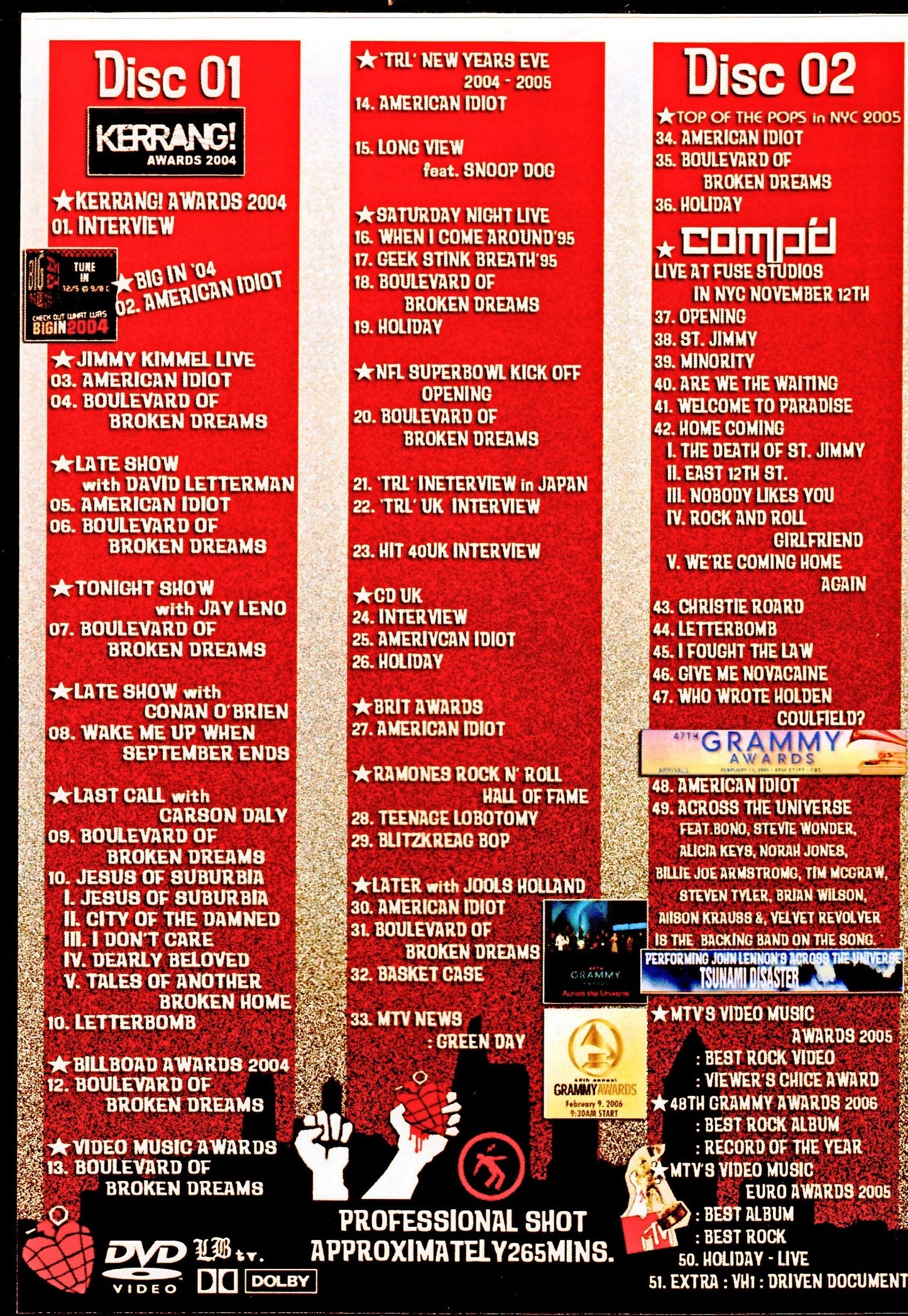 Greenday/Performances 2004-2006 Vol.1