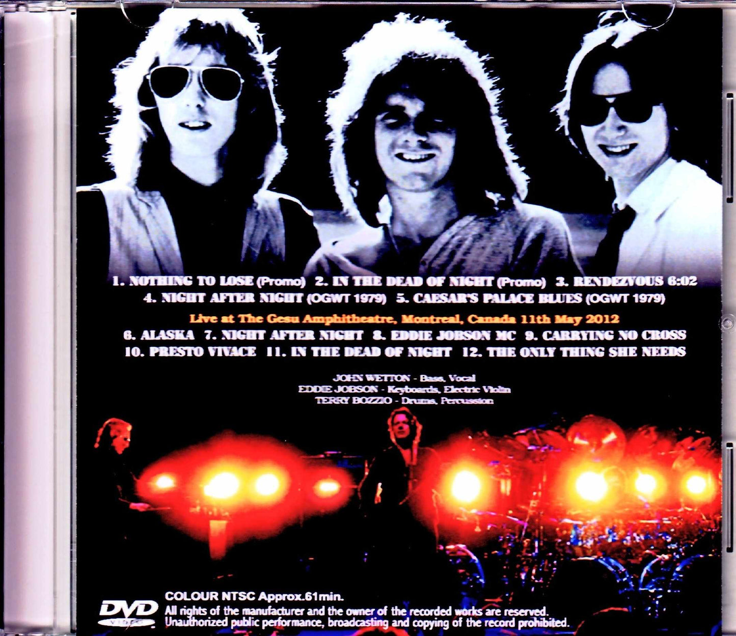 UK Eddie Jobson,John Wetton/Promo & Live Compilation 1979-2012