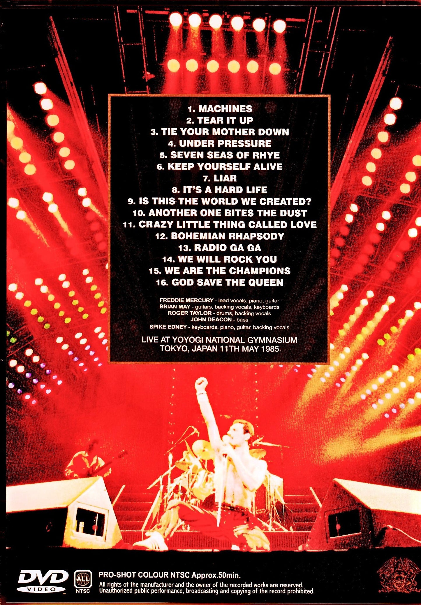 Queen/Tokyo,Japan 1985 Japanese Re-Broadcast version