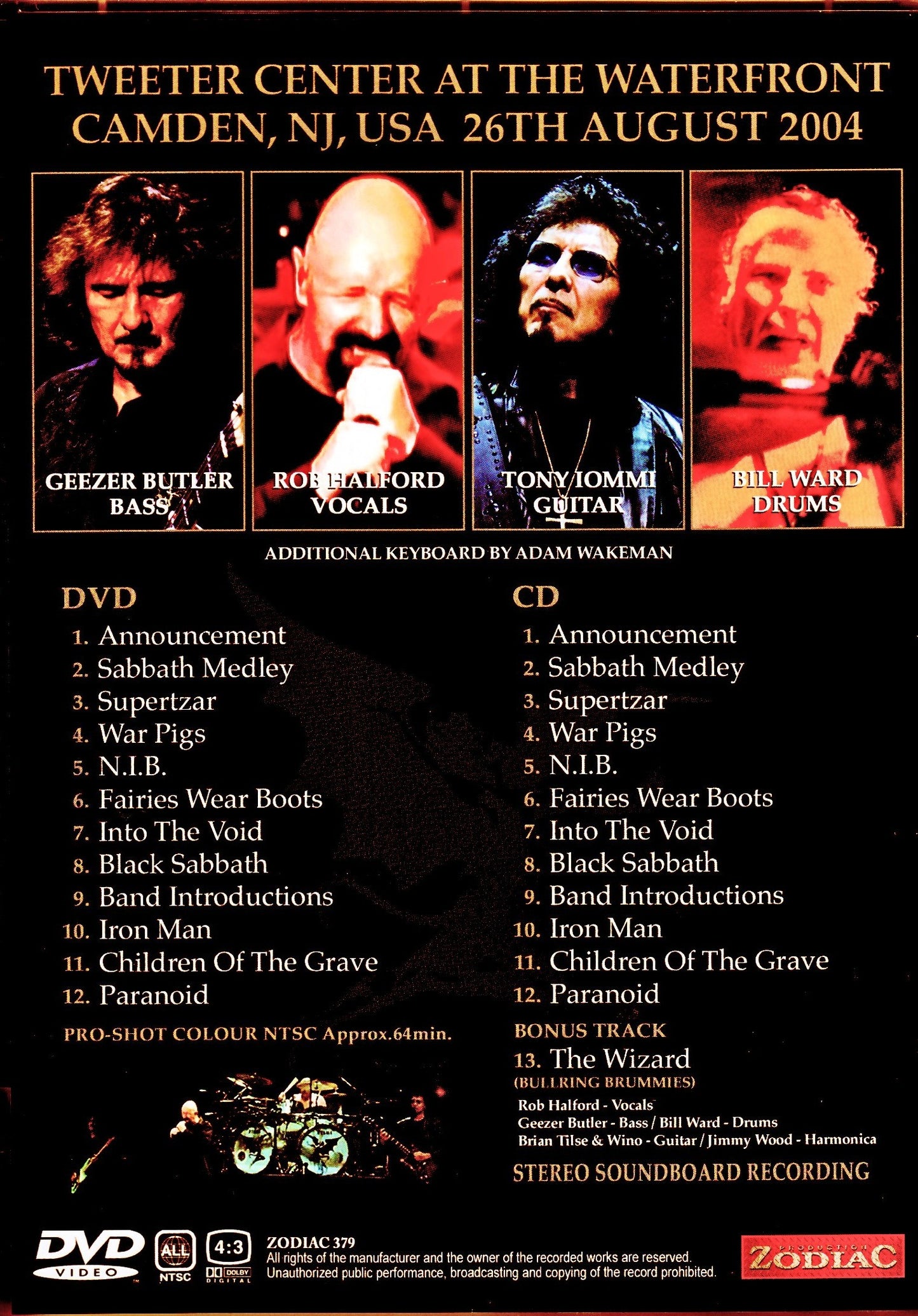 Black Sabbath,Rob Halford/NJ,USA 2004 S & V Upgrade