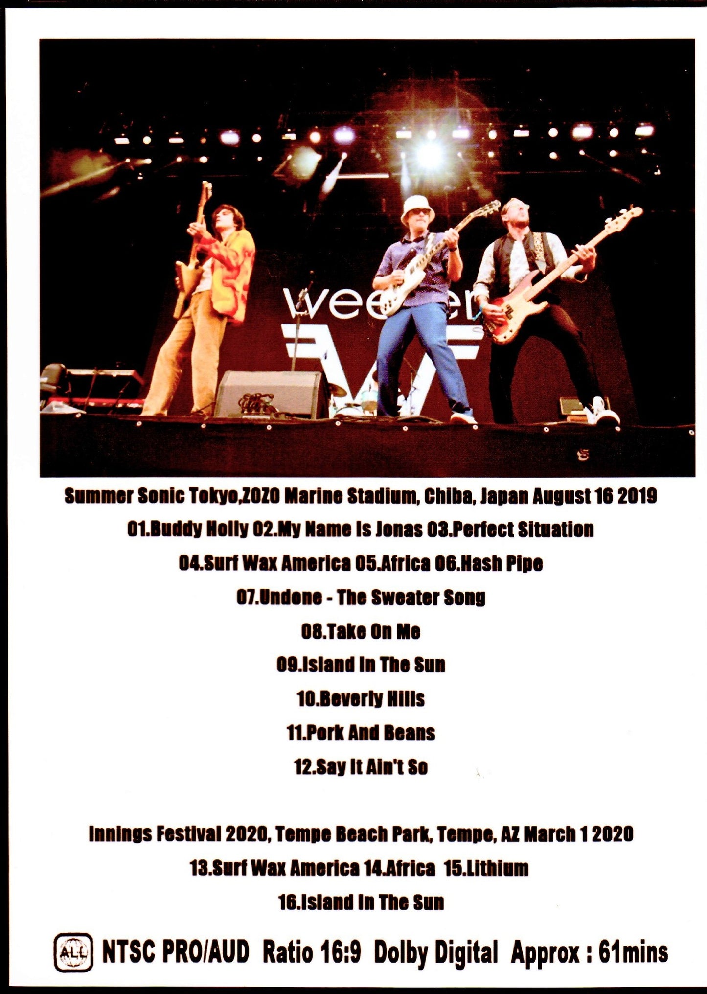 Weezer/Chiba,Japan 2019 & more