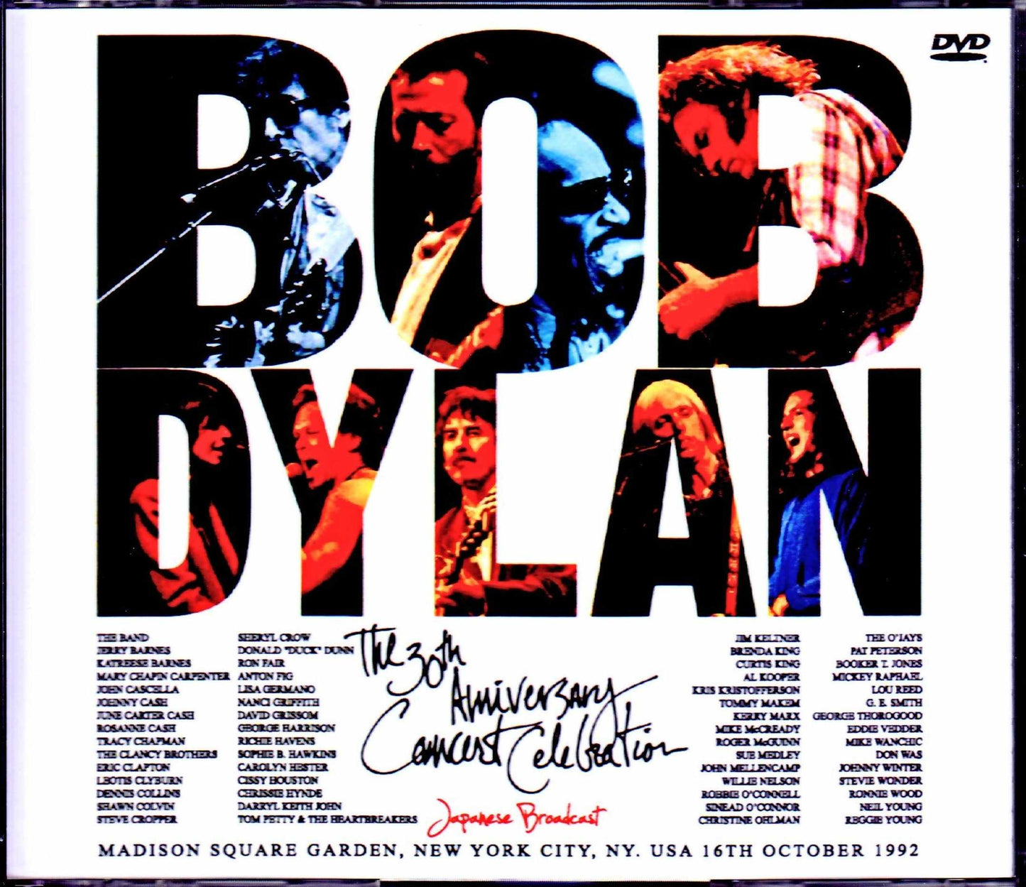 Various Artists Bob Dylan,Eric Clapton,Sheryl Crow,Lou Reed,Stevie Wonder/NY,USA 1992 Japanese Broadcast 2Source Version