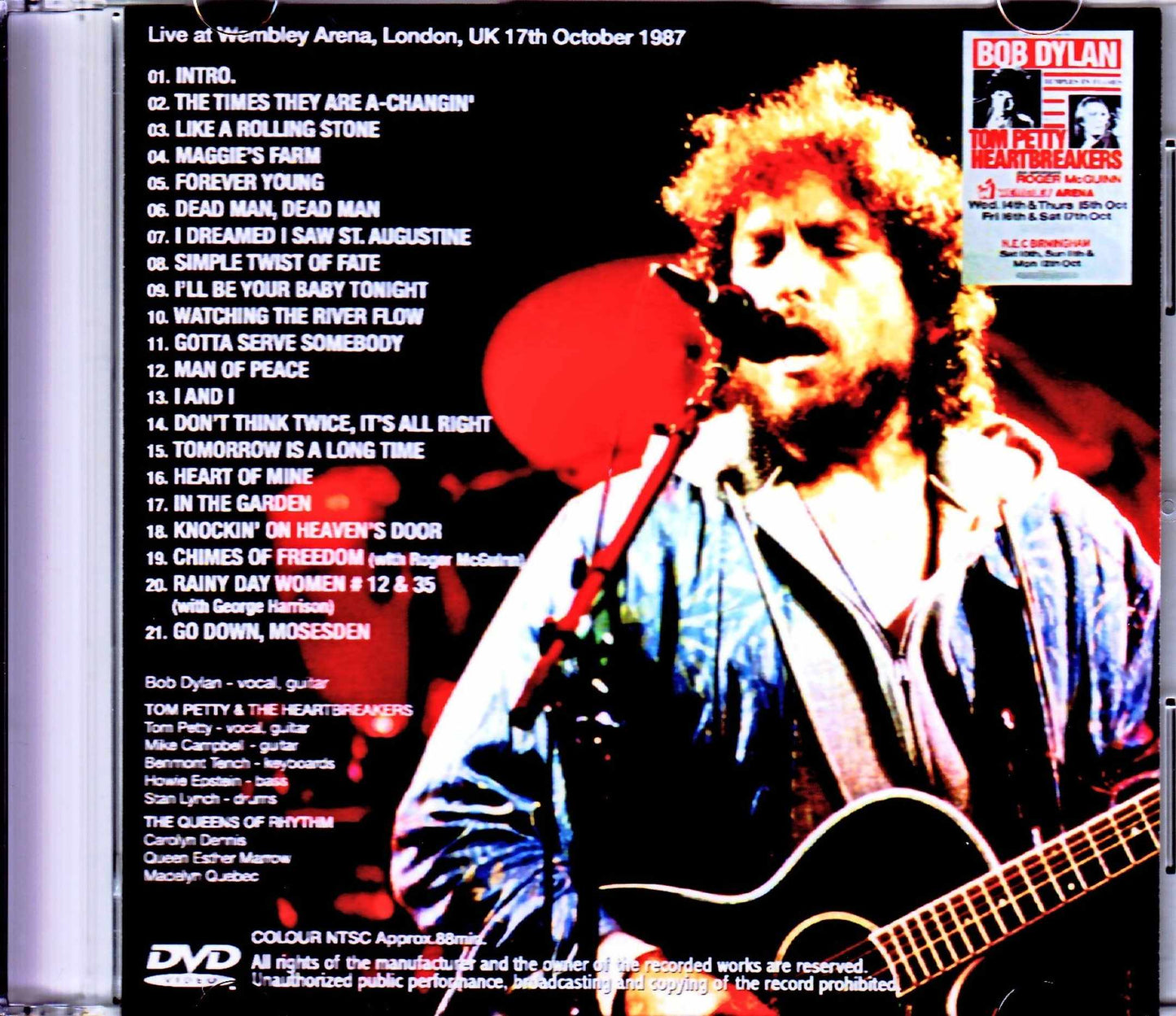 Bob Dylan,Tom Petty & the Heartbreakers/London,UK 1987 Original Video Sound