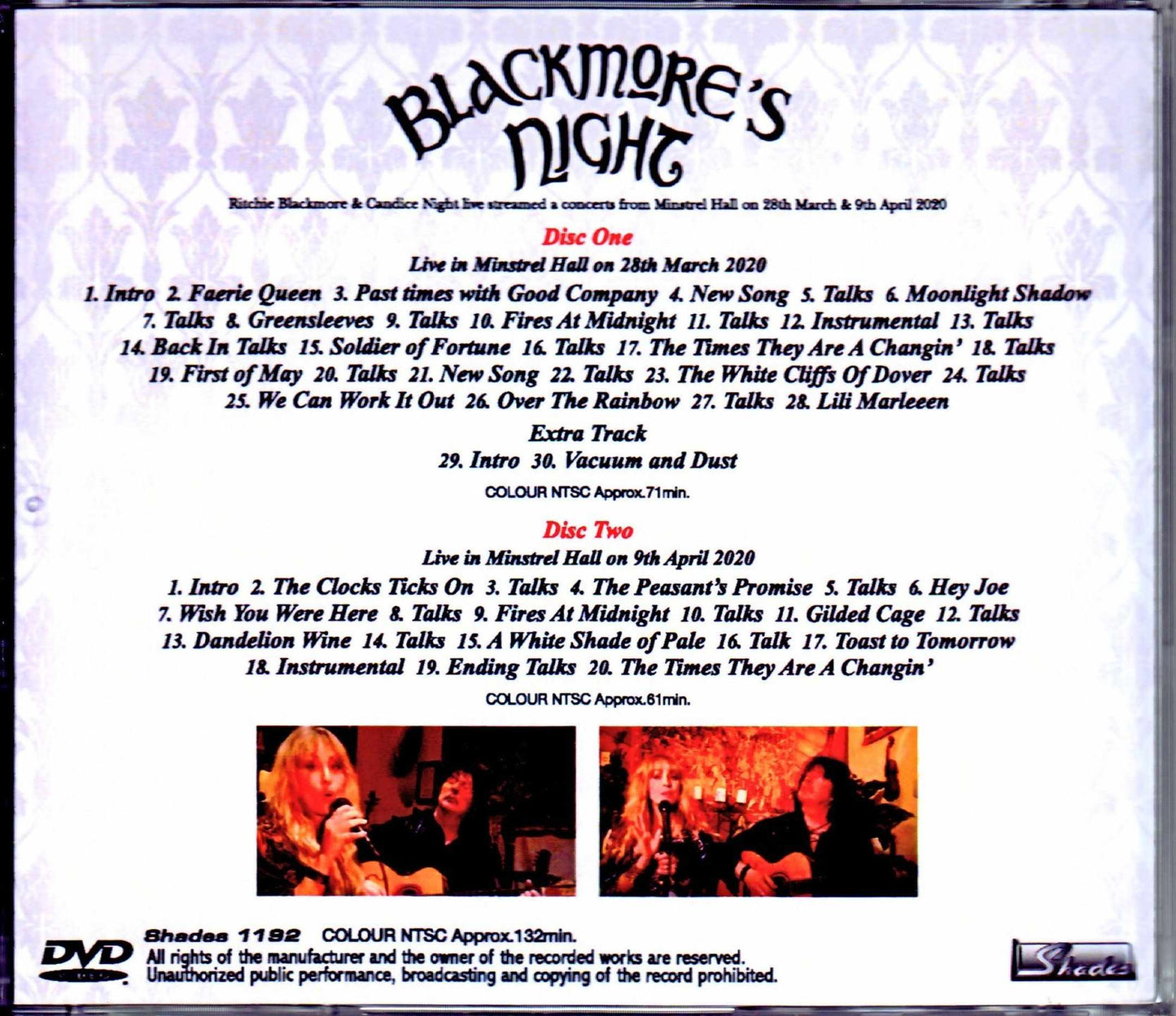 Blackmore's Night/NY,USA 2020 2Days