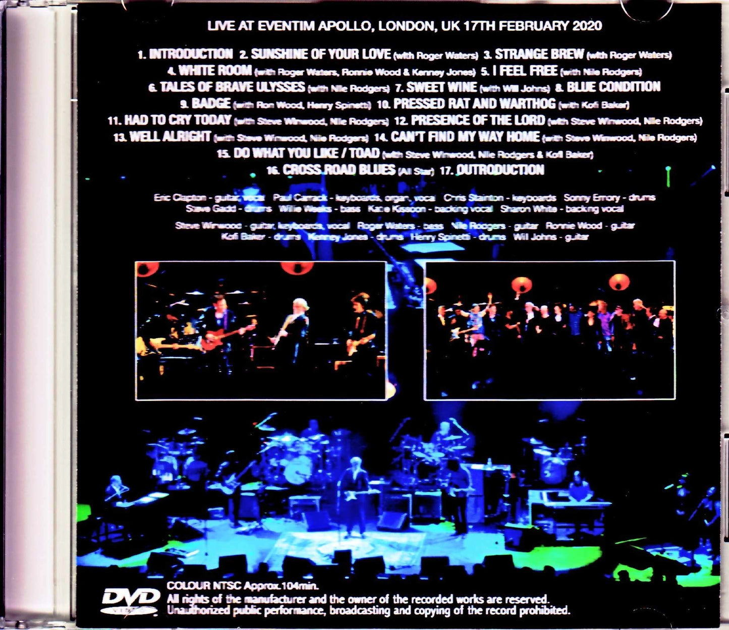 Various Artists Eric Clapton,Roger Waters,Steve Winwood,Ronnie Wood/London,UK 2020 Multi-Cam