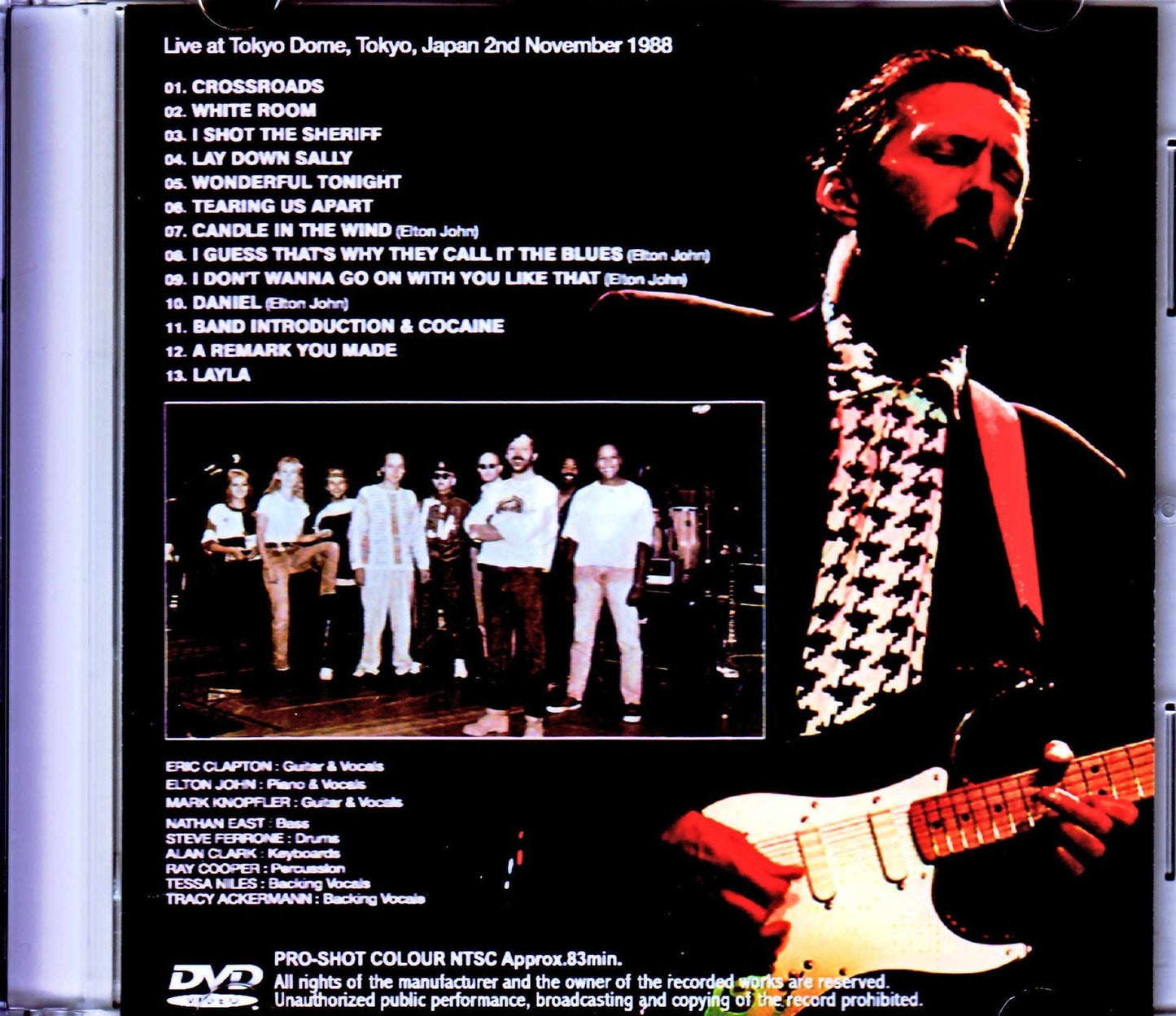 Eric Clapton,Elton John,Mark Knopfler/Tokyo,Japan 11.2.1988