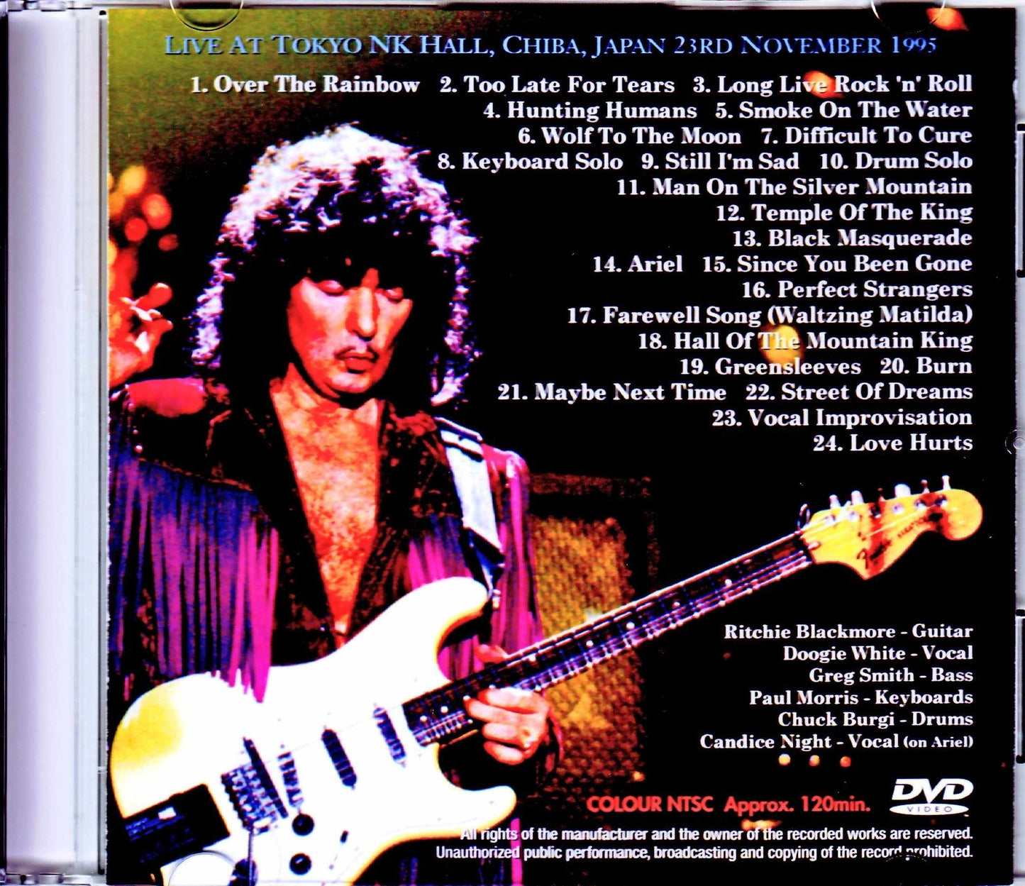 Ritchie Blackmore's Rainbow/Chiba, Japan 1995 with Master Audio