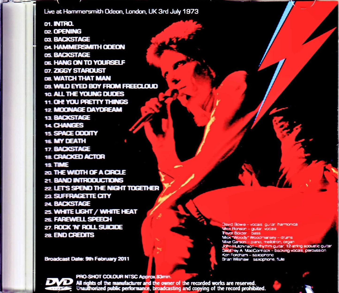 David Bowie/London,UK 1973 Japanese Broadcast