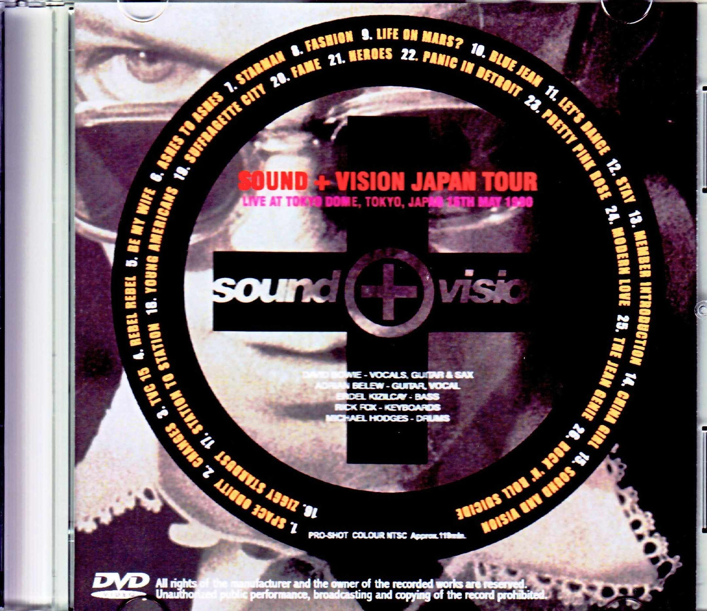 David Bowie/Tokyo,Japan 1990 Original VHS Master