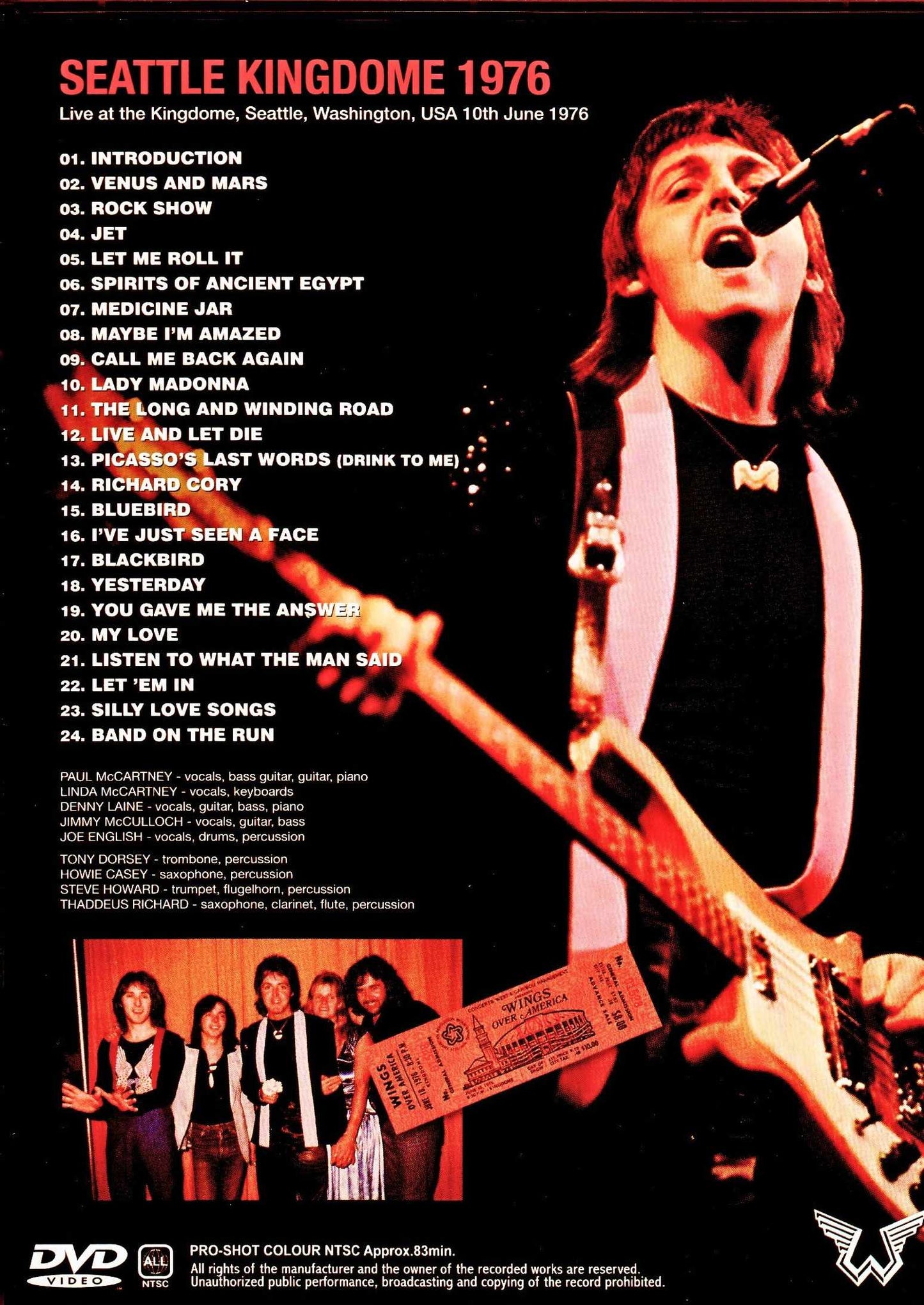 Paul McCartney,Wings/WA,USA 1976 Upgrade