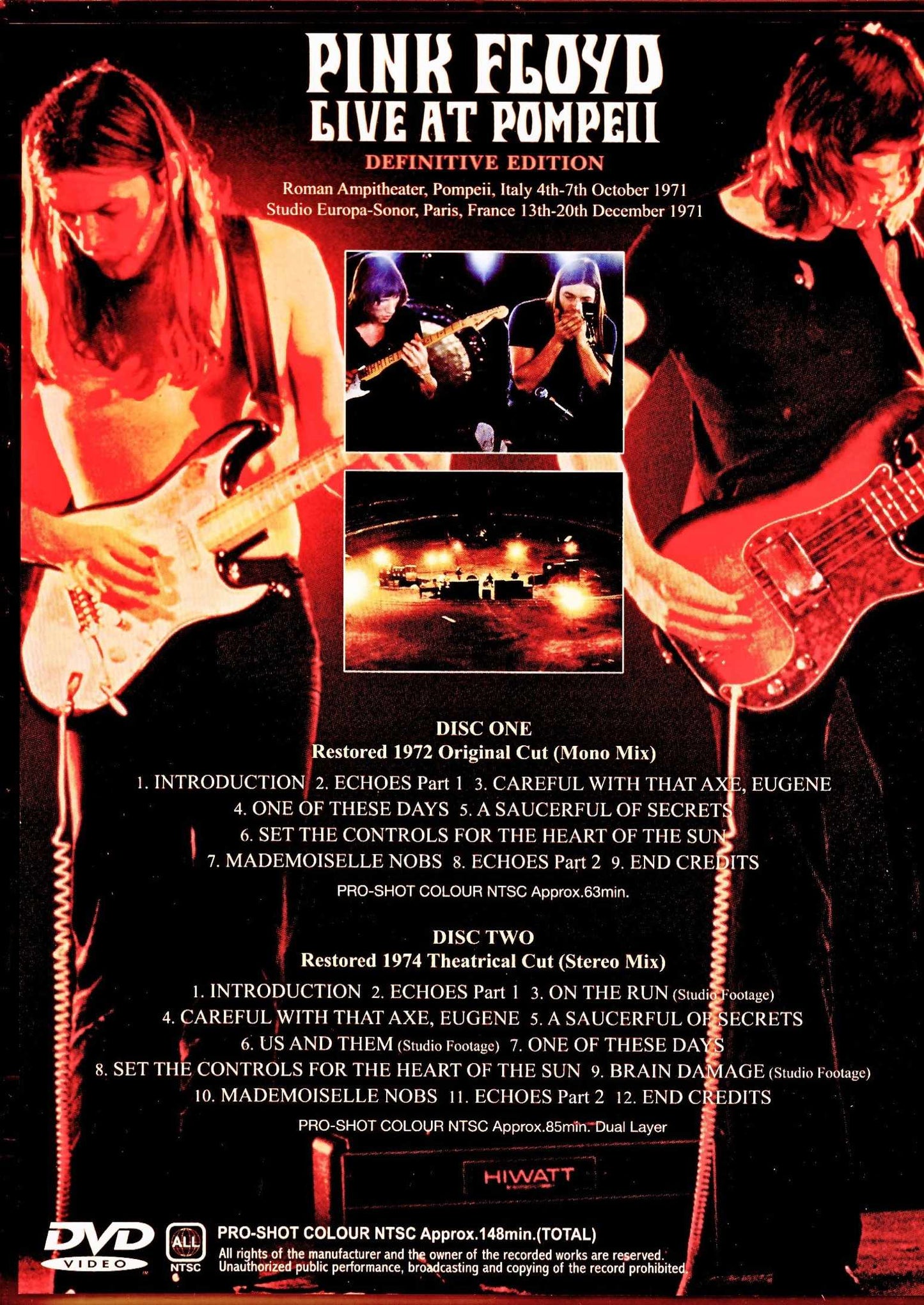 Pink Floyd/Italy 1971 & more Upgrade Dual Layer Version