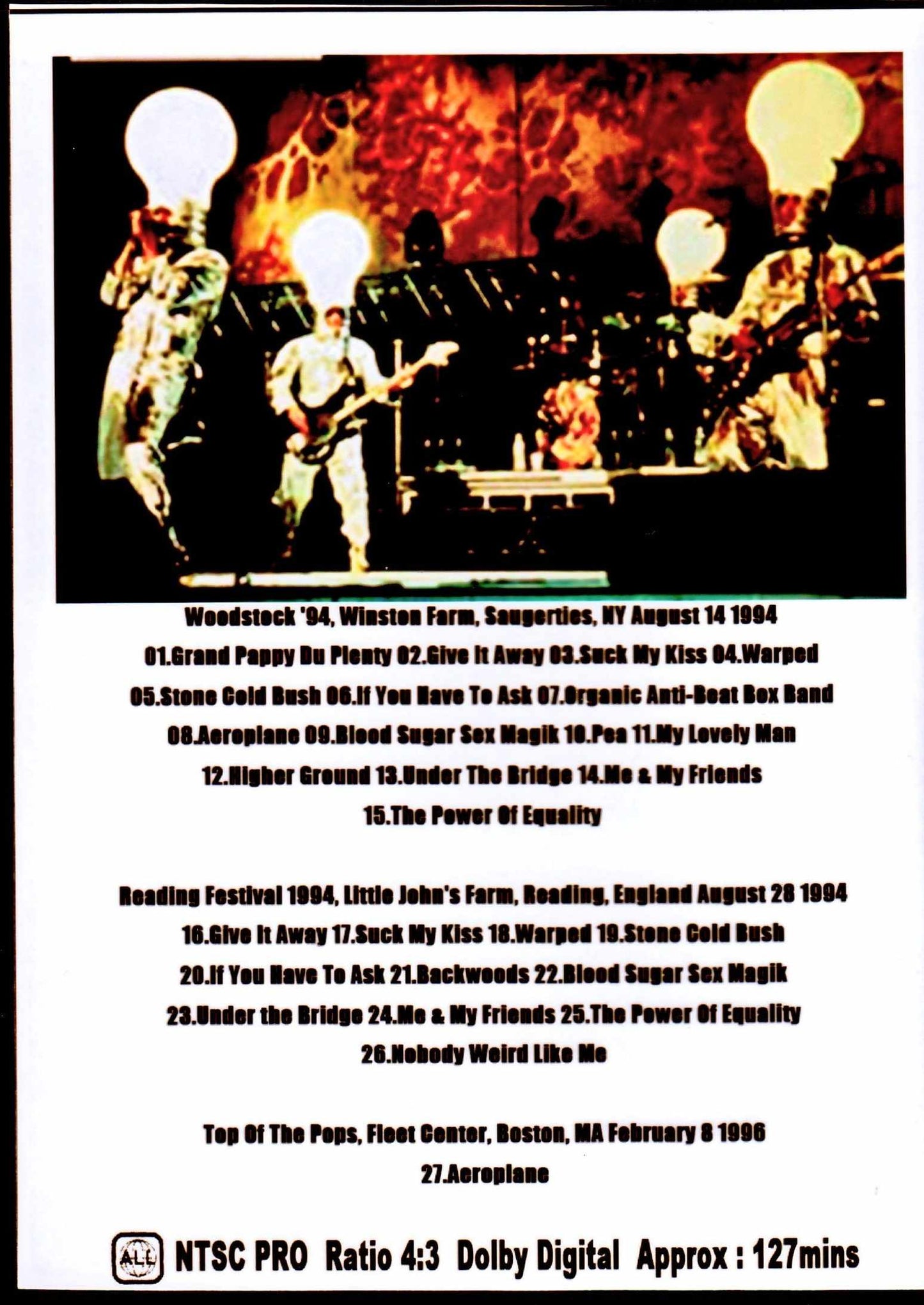 Red Hot Chili Peppers/Live Video Collection Vol.9